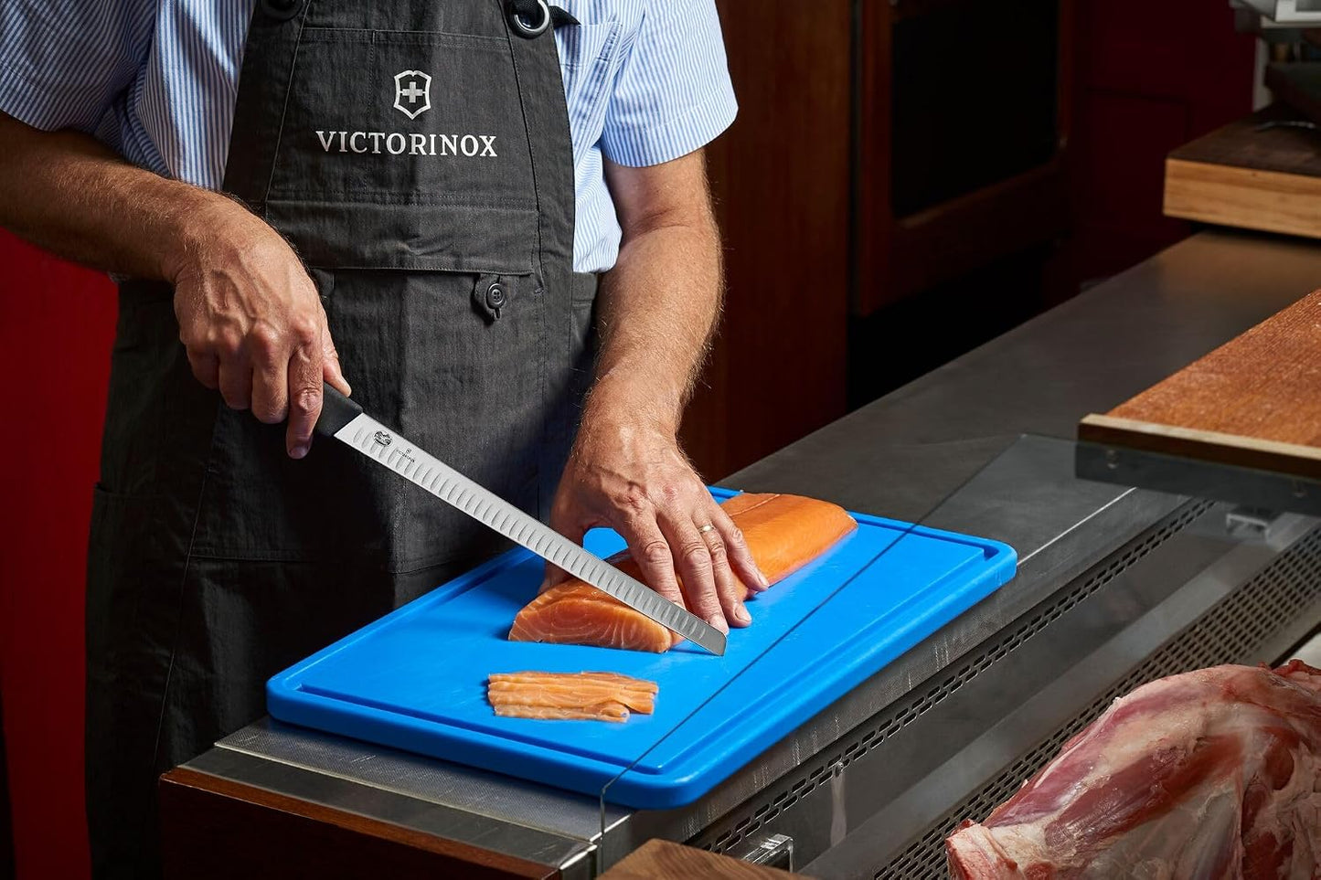 Victorinox Fibrox Pro - Cuchillo para cortar (10 pulgadas) con punt...