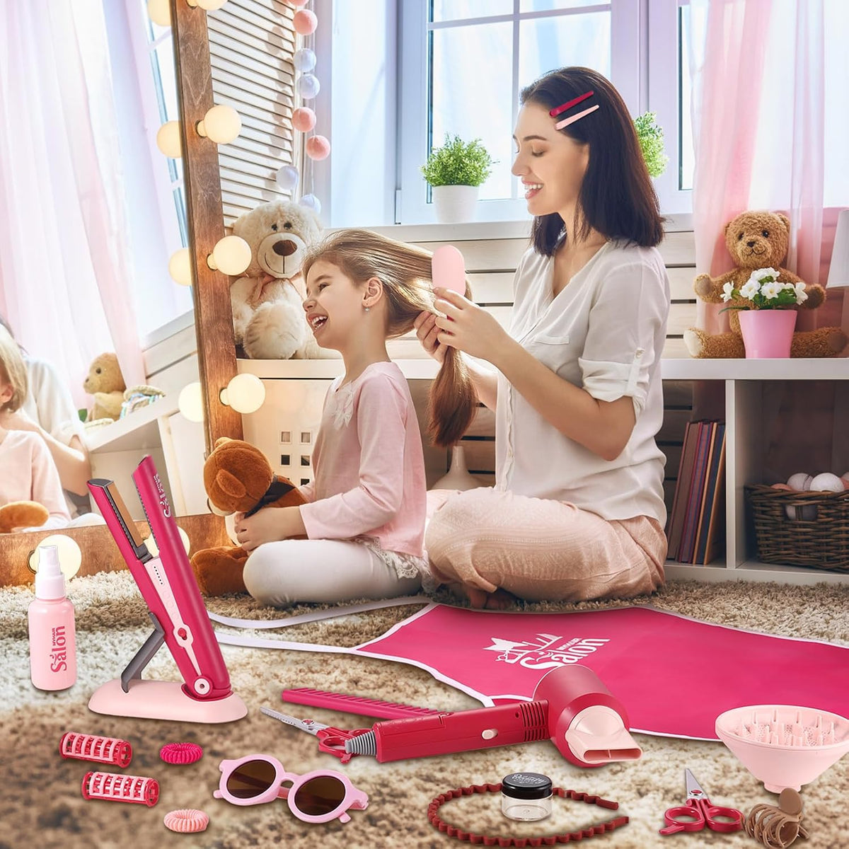 GAGAKU Juguetes de Peluquería de Juguete para Niñas, Maquillaje de...