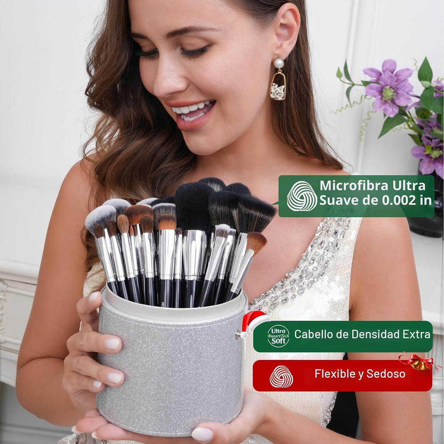Bueart Design - Juego de 36 brochas de maquillaje profesional, para...