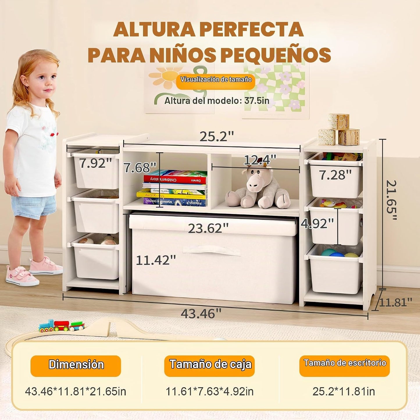 MallBest Estantería Montessori para Niños - 100% Madera de Pino Mac...