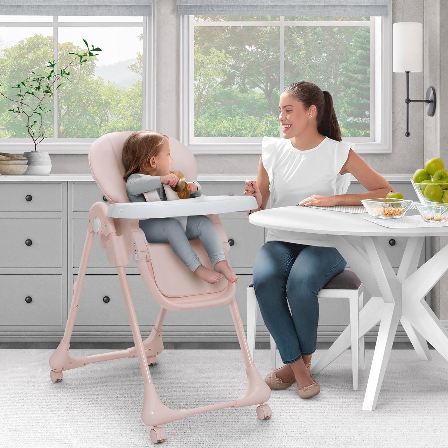 Little Folks by Delta Children - Silla alta SlimFold 2 en 1 para be...