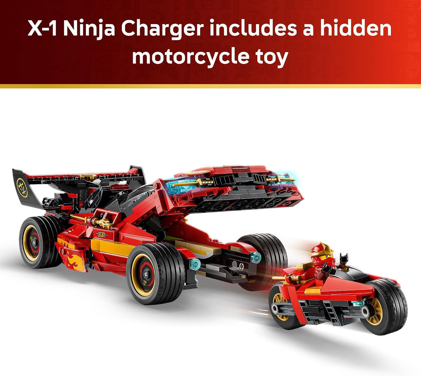 LEGO NINJAGO X-1 Cargador Ninja 15º Aniversario 71867 | Set de cons...