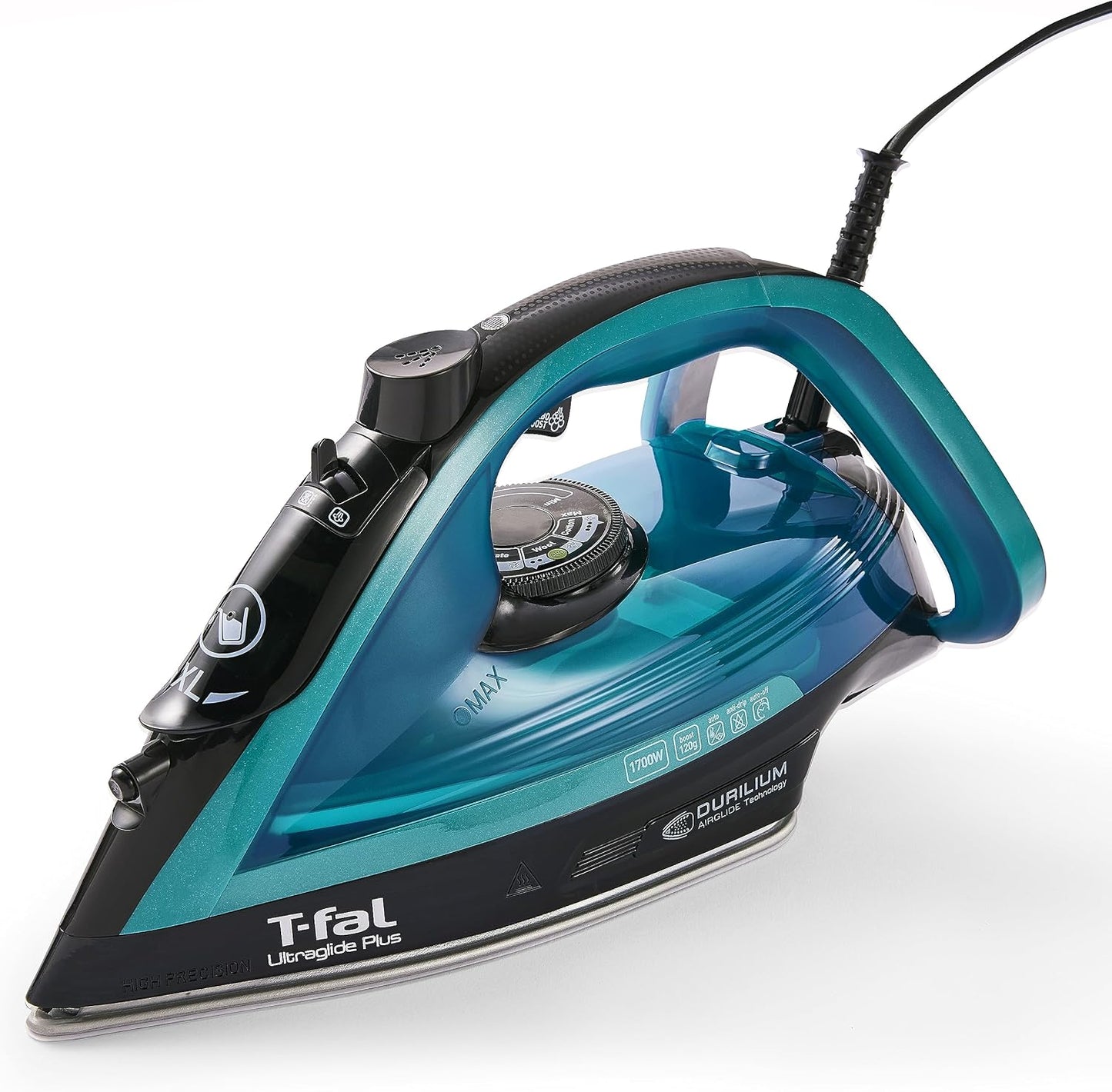 T-Fal Ultraglide Plancha de vapor para ropa, suela Durilium, punta...