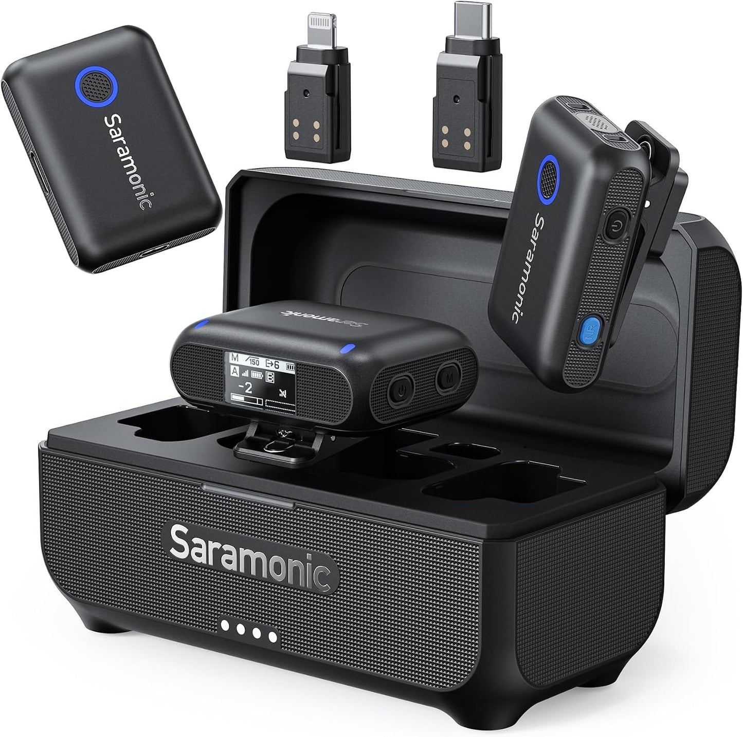 Saramonic BLINK500B2+ Micrófono inalámbrico Lavalier para iPhone An...