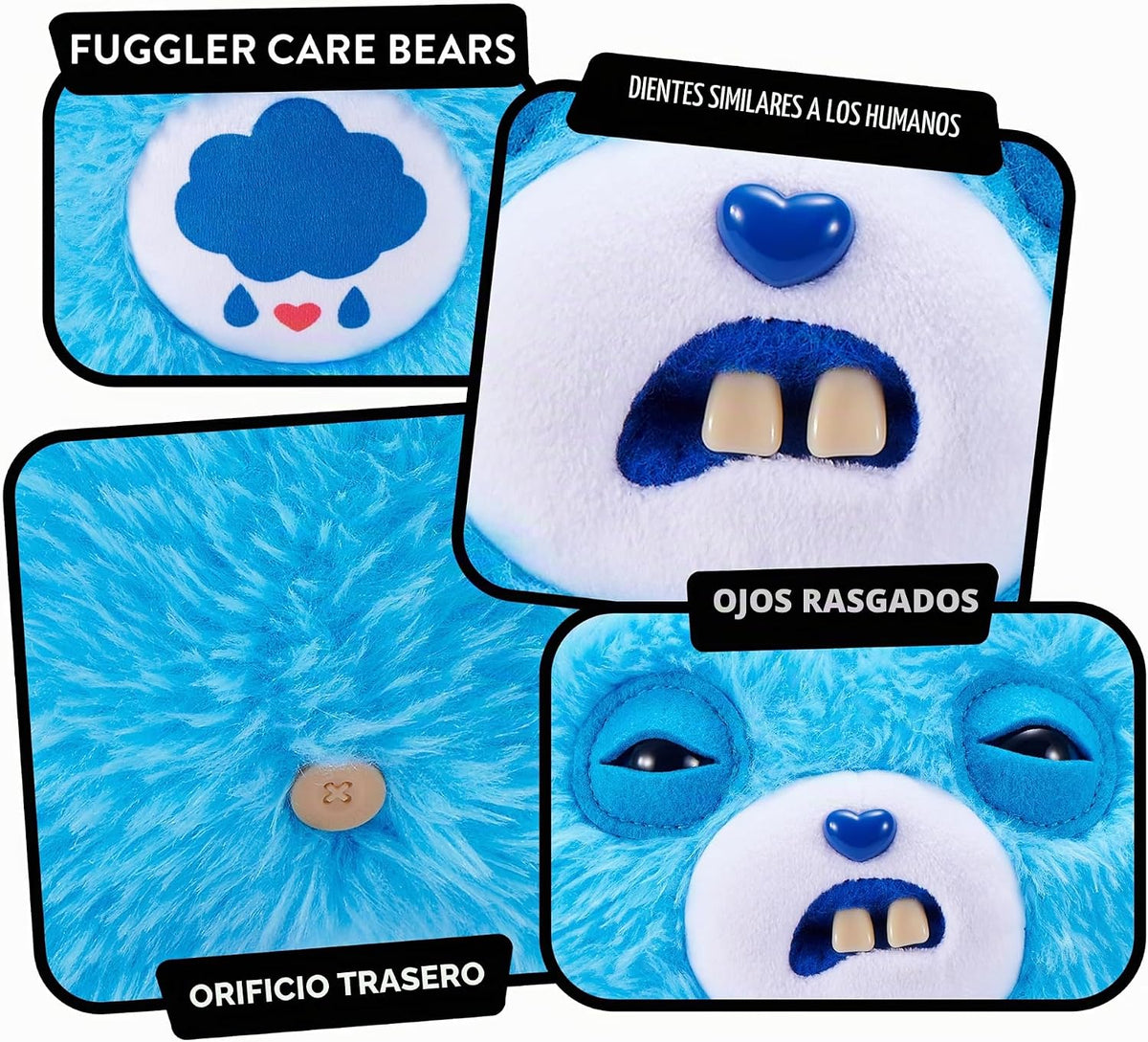 Fuggler Care Bears - Peluche de 9 pulgadas (oso gruñón) por ZURU \u...