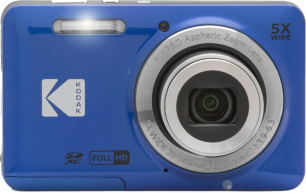 Cámara digital Kodak PIXPRO FZ55 (Azul) + Estuche para cámara Point...