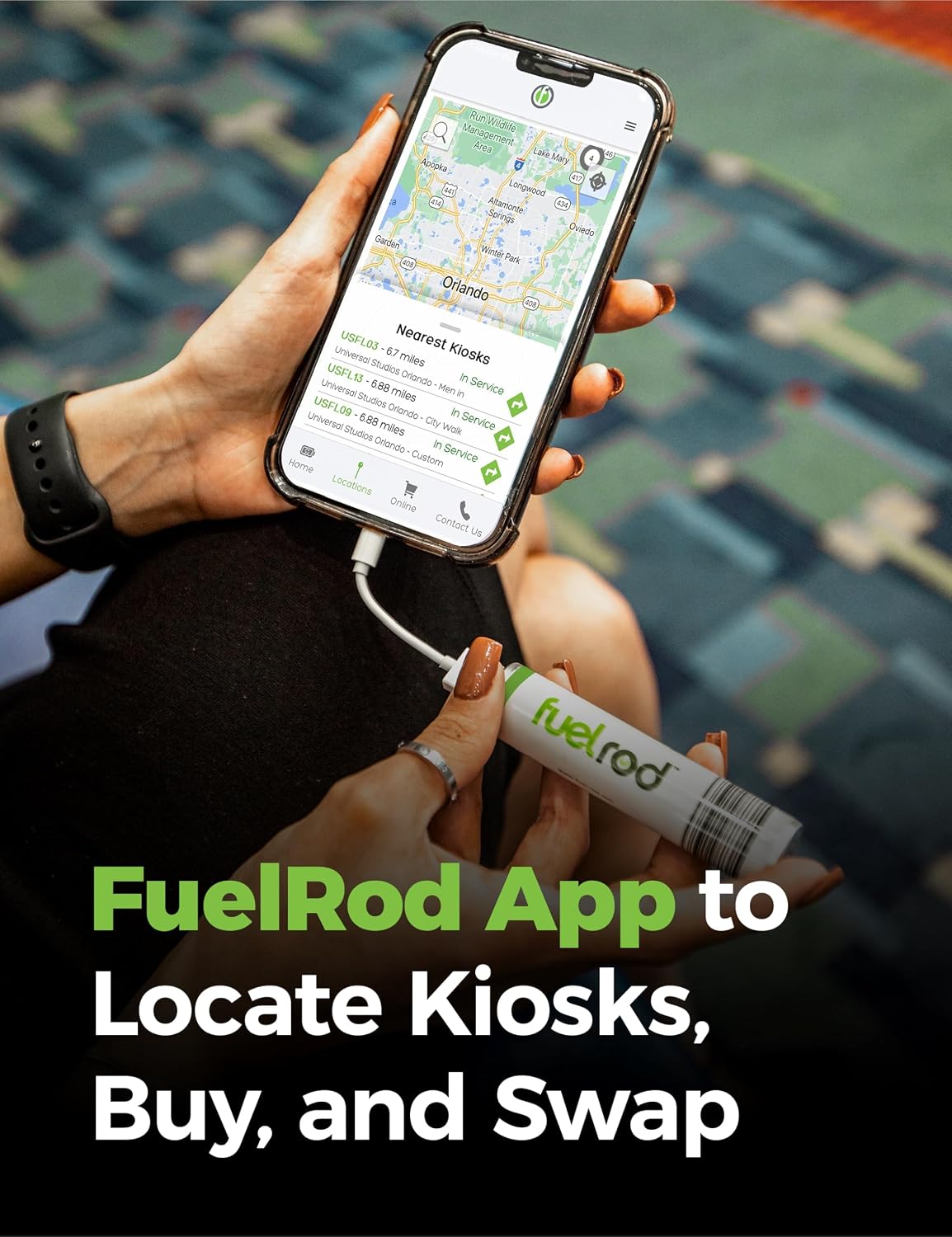FuelRod Kit de cargador portátil USB-C, paquete de 4, incluye todos...