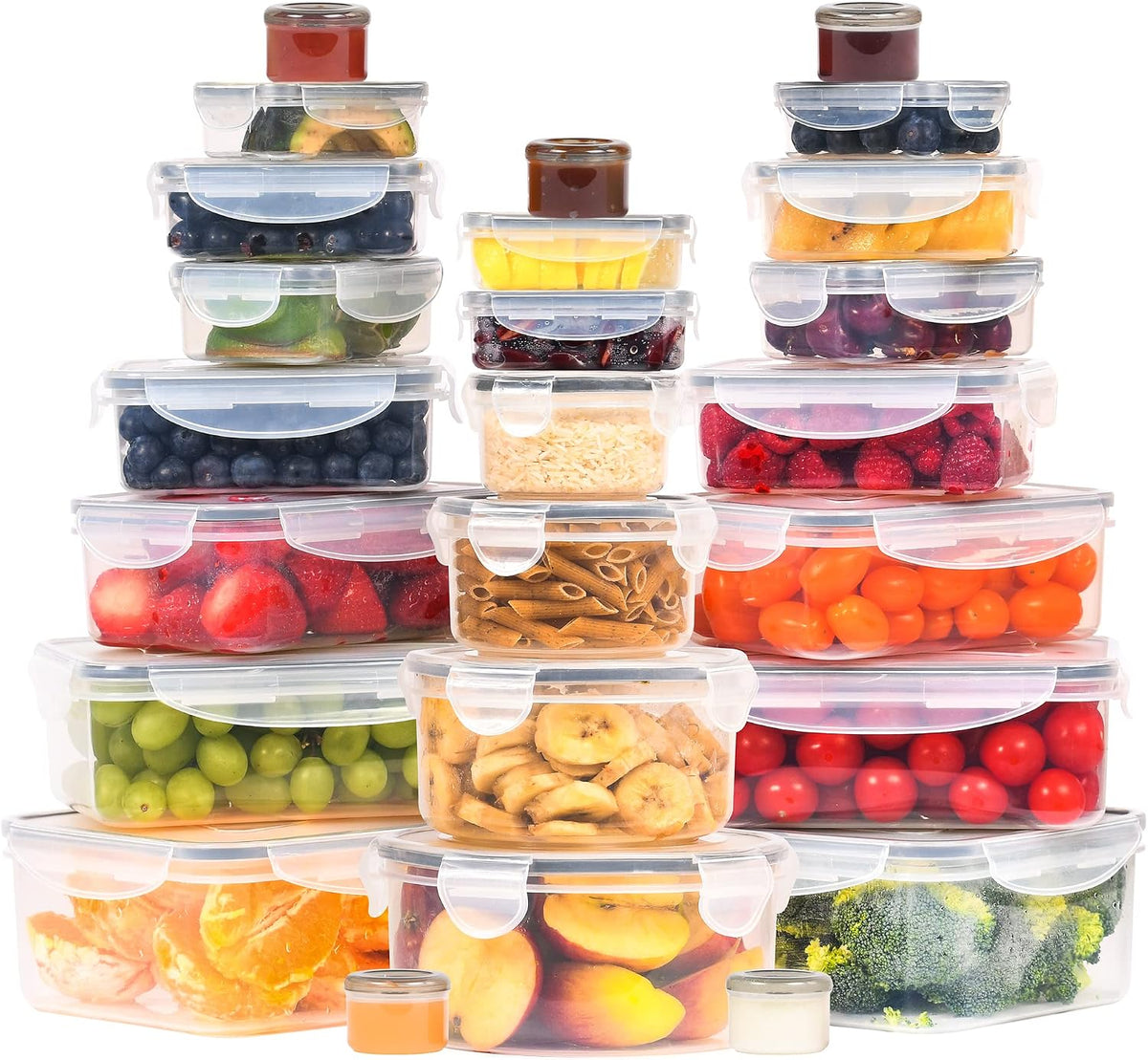 RockBerry 50 Piezas Recipientes Grandes de Almacenamiento de Alimen...