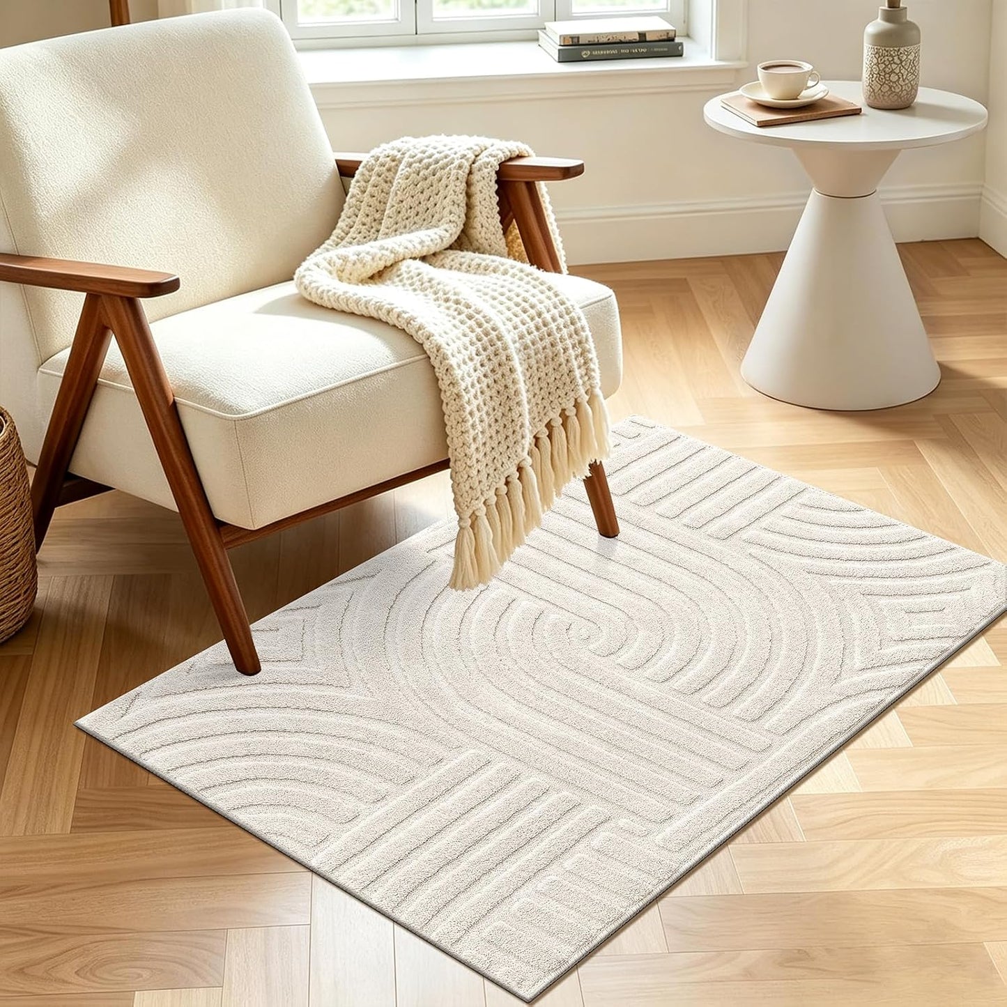 Pauwer Alfombras lavables para sala de estar, de 2 x 3 pies, modern...