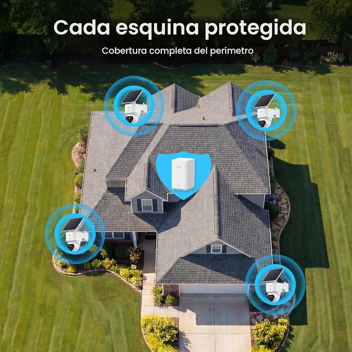 aosu T2 Ultra 4K cámara de seguridad inalámbrica al aire libre, det...