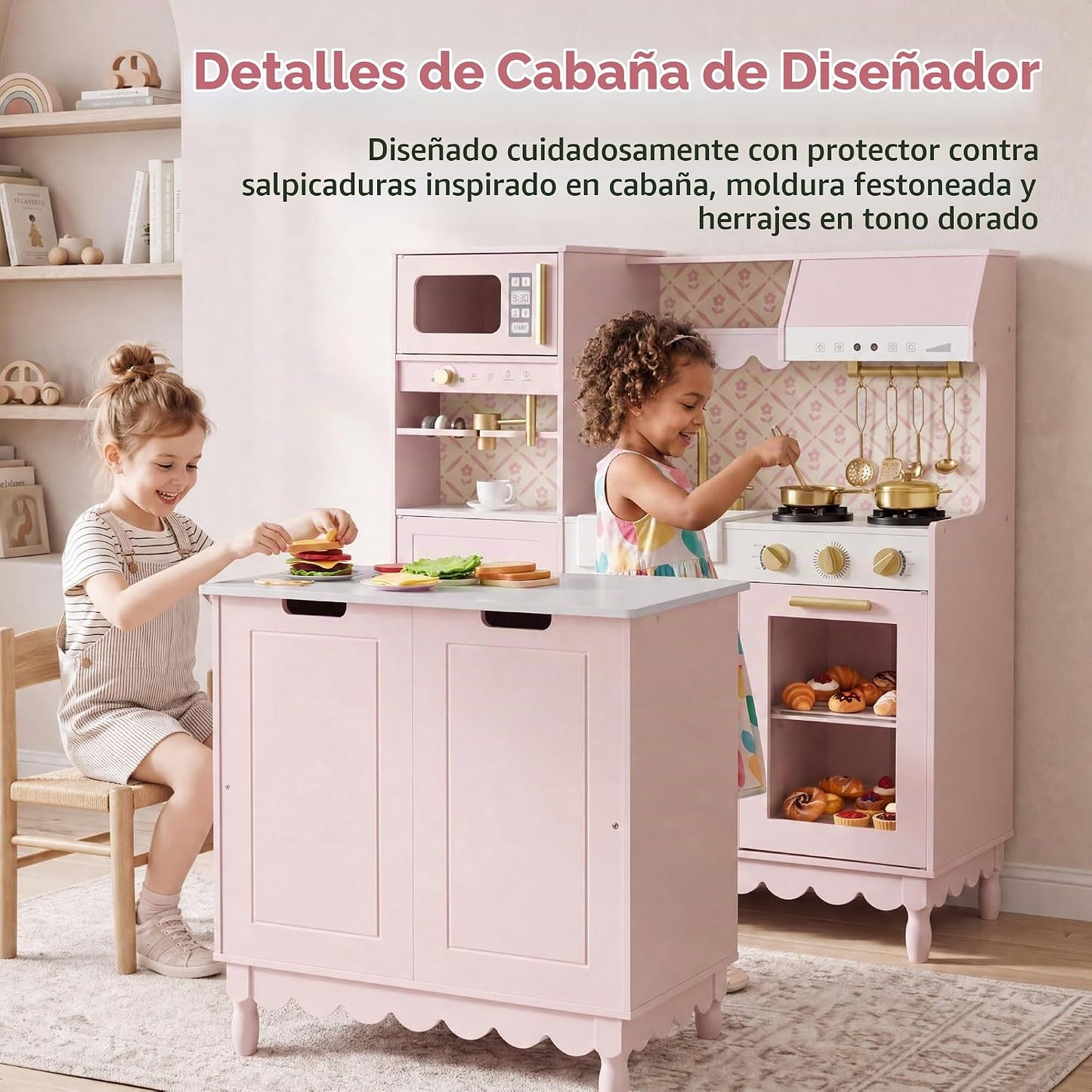 Best Choice Products Juego de cocina para niños y niños pequeños, j...