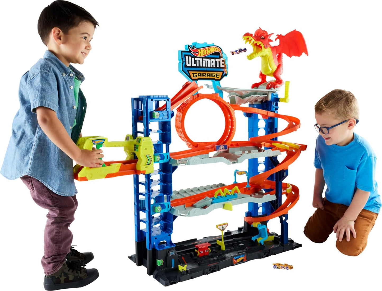 Hot Wheels - Juego de pista de garaje de ciudad Ultimate Garage, co...
