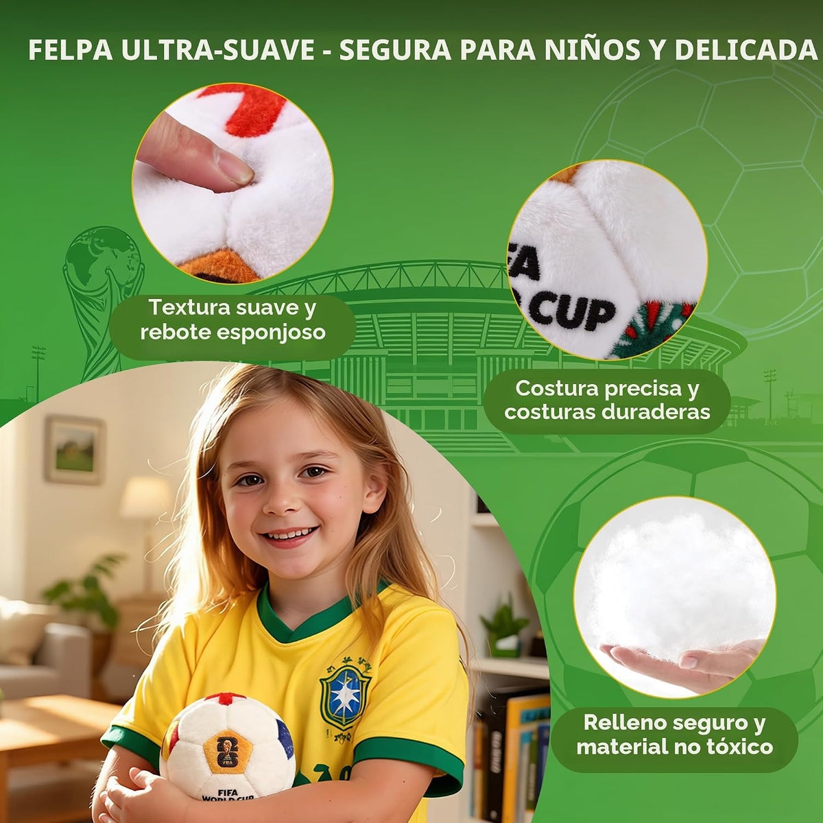 MESUCA - Pelota de fútbol de la Copa Mundial de la FIFA 2026, mini...
