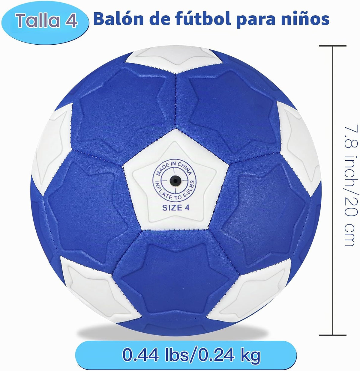 BYAOSUN Curve - Balón de fútbol tamaño 4, pelotas suaves para exter...