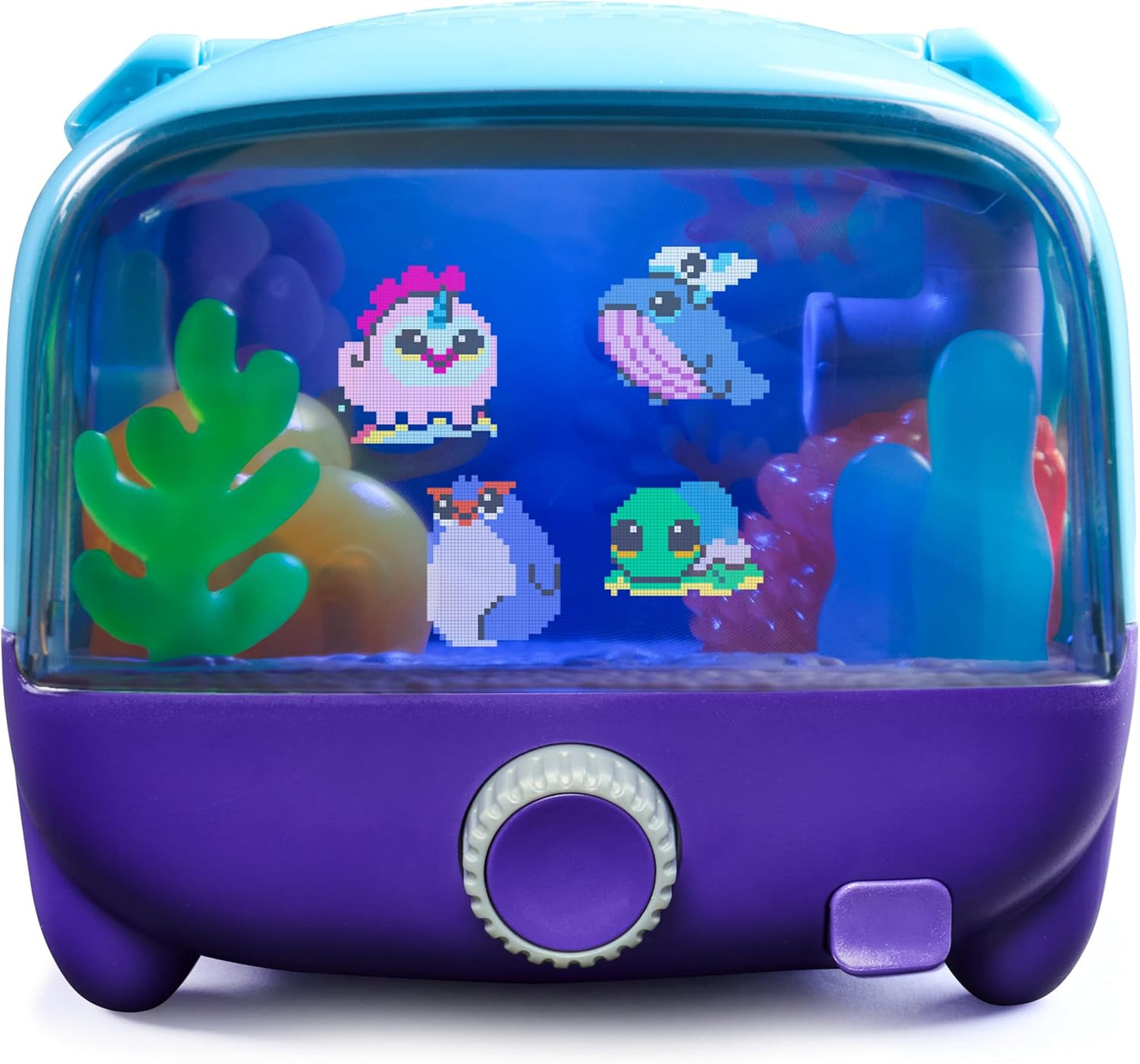 BITZEE Acuario Juguete interactivo para pecera y mascota digital, a...