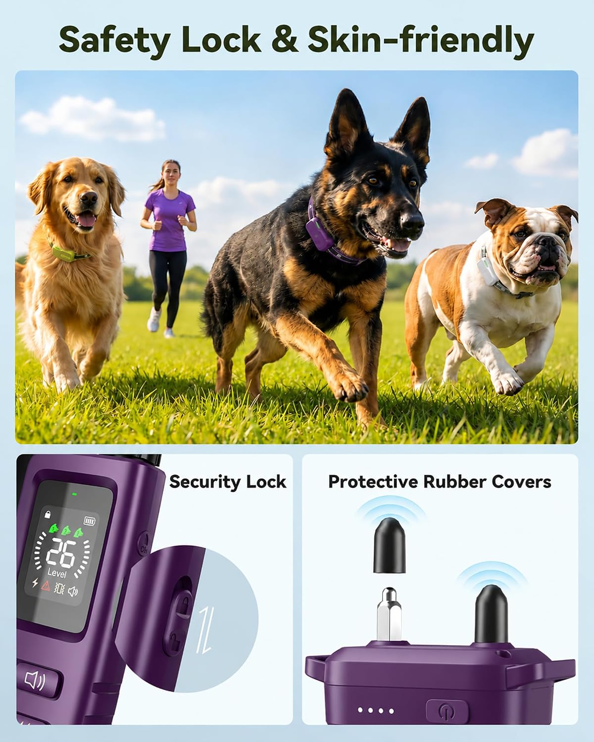 Jugbow Collar de ahorque para perro, 4200 pies, control remoto inno...