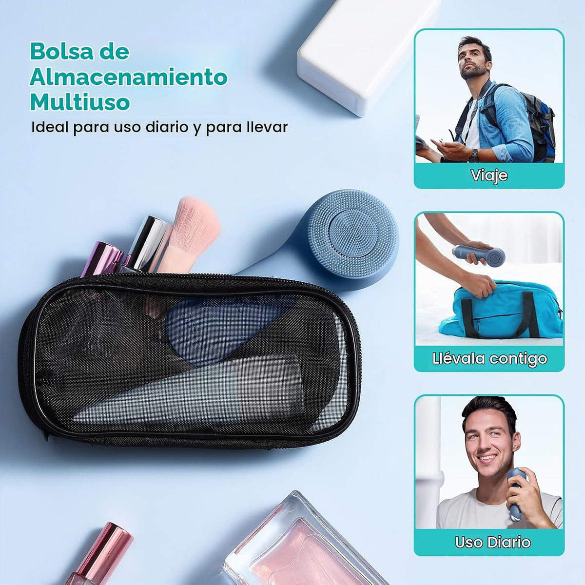 COSLUS FBS03 - Cepillo de limpieza facial para limpieza facial: 2 e...