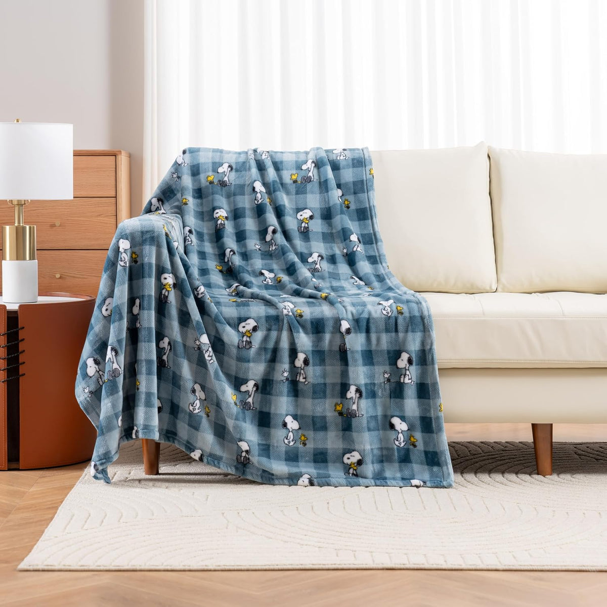 Berkshire Blanket Peanuts® VelvetLoft® Manta de Felpa con el Tierno...