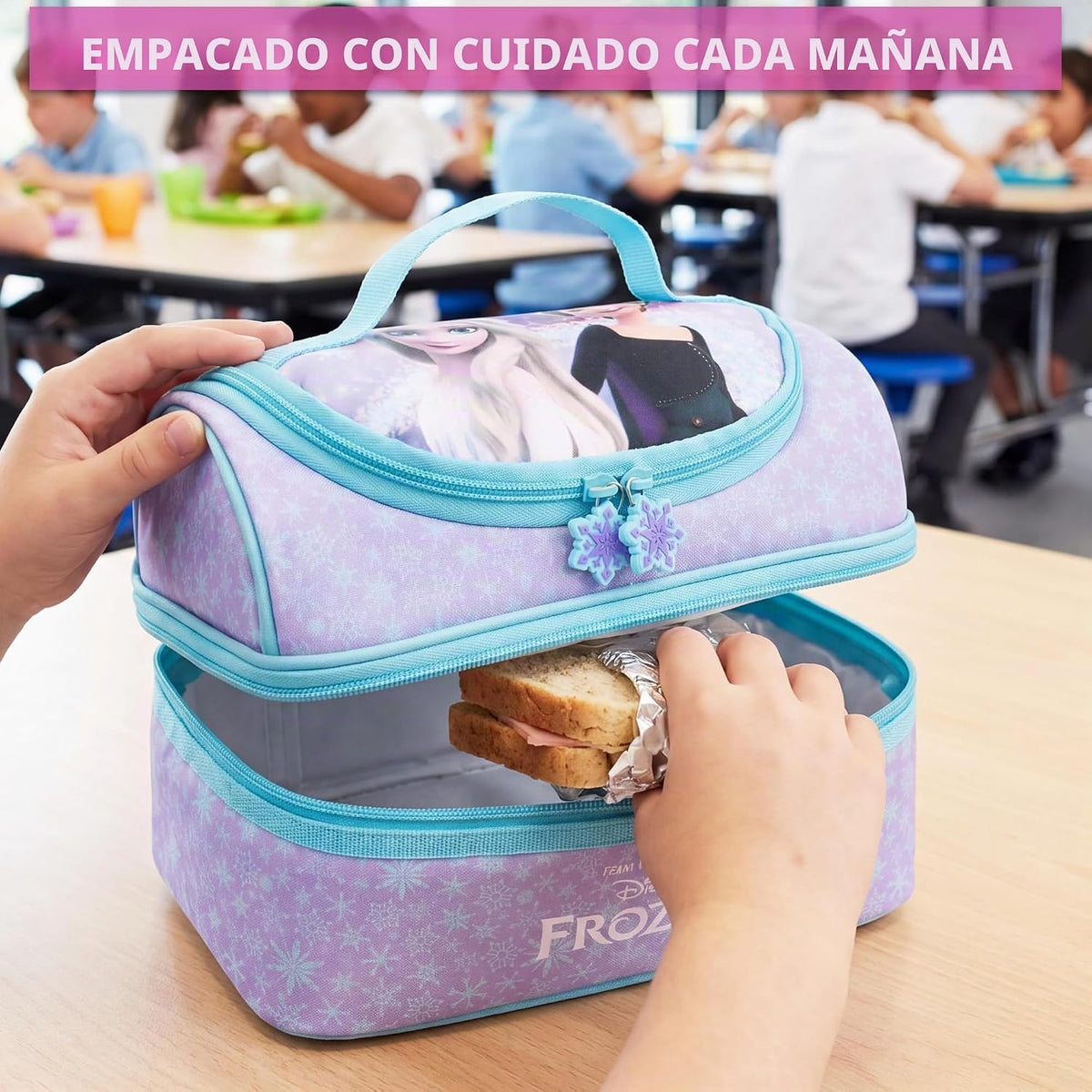 Get Trend Disney Frozen - Bolsa de almuerzo reutilizable con aislam...