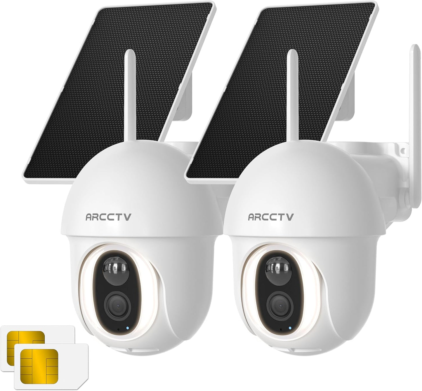 ARCCTV Cámara de seguridad celular 4G LTE para exteriores, funciona...
