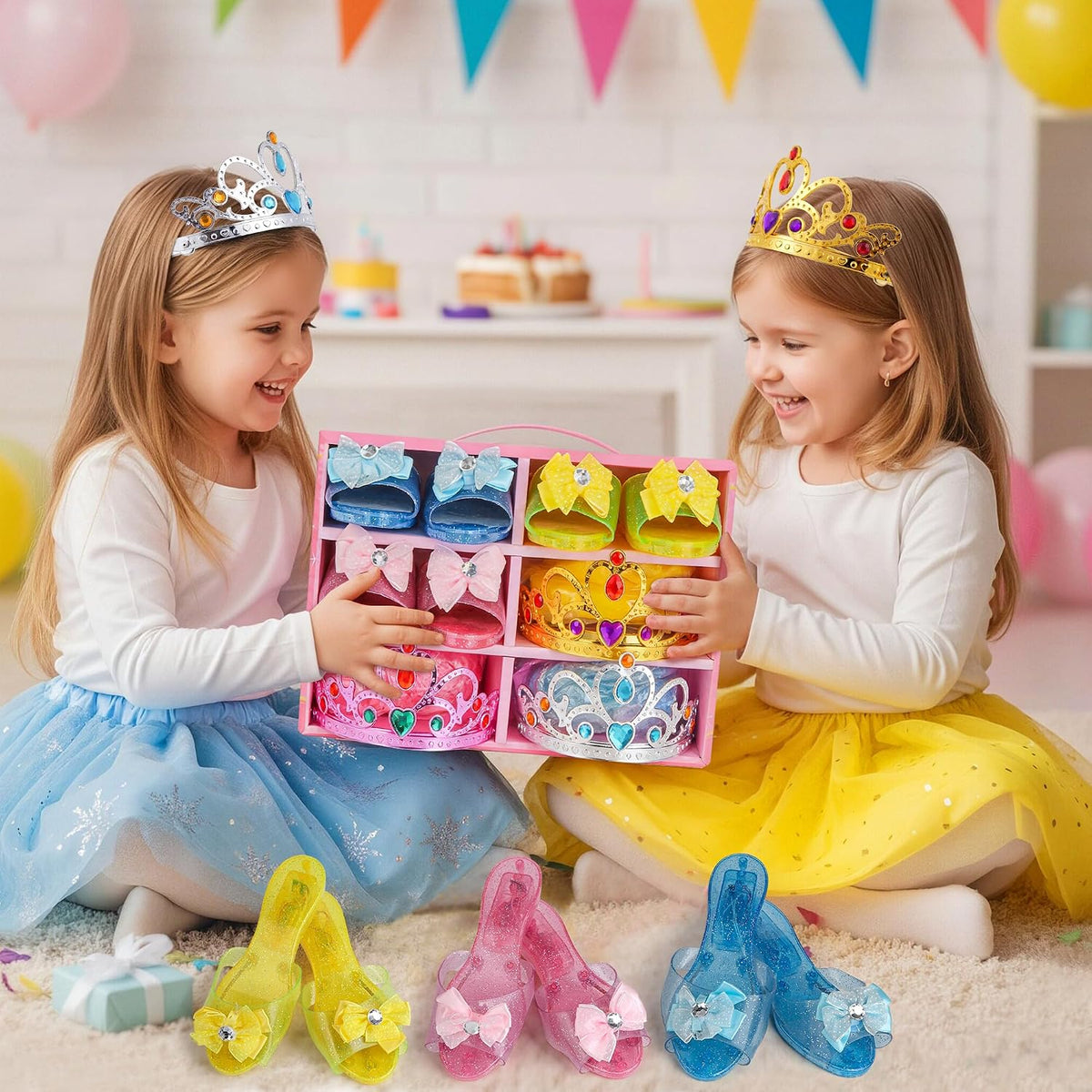 Conjunto de vestir de princesa Meland para niñas de 3 a 6 años con...