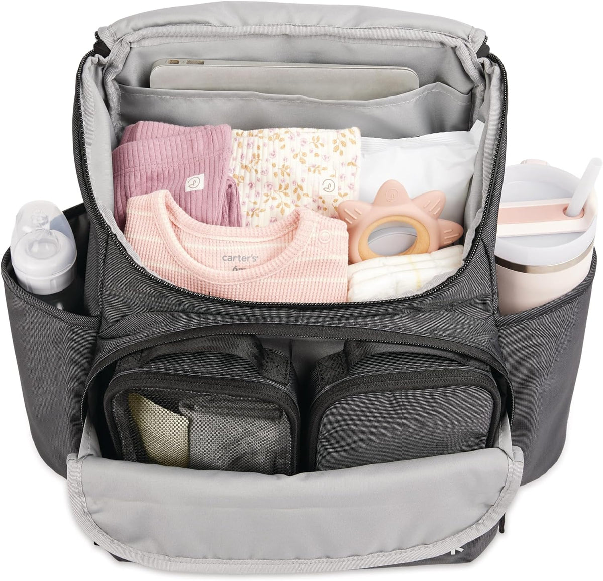 Skip Hop Mochila para pañales con cambiador portátil, bolsillo ajus...