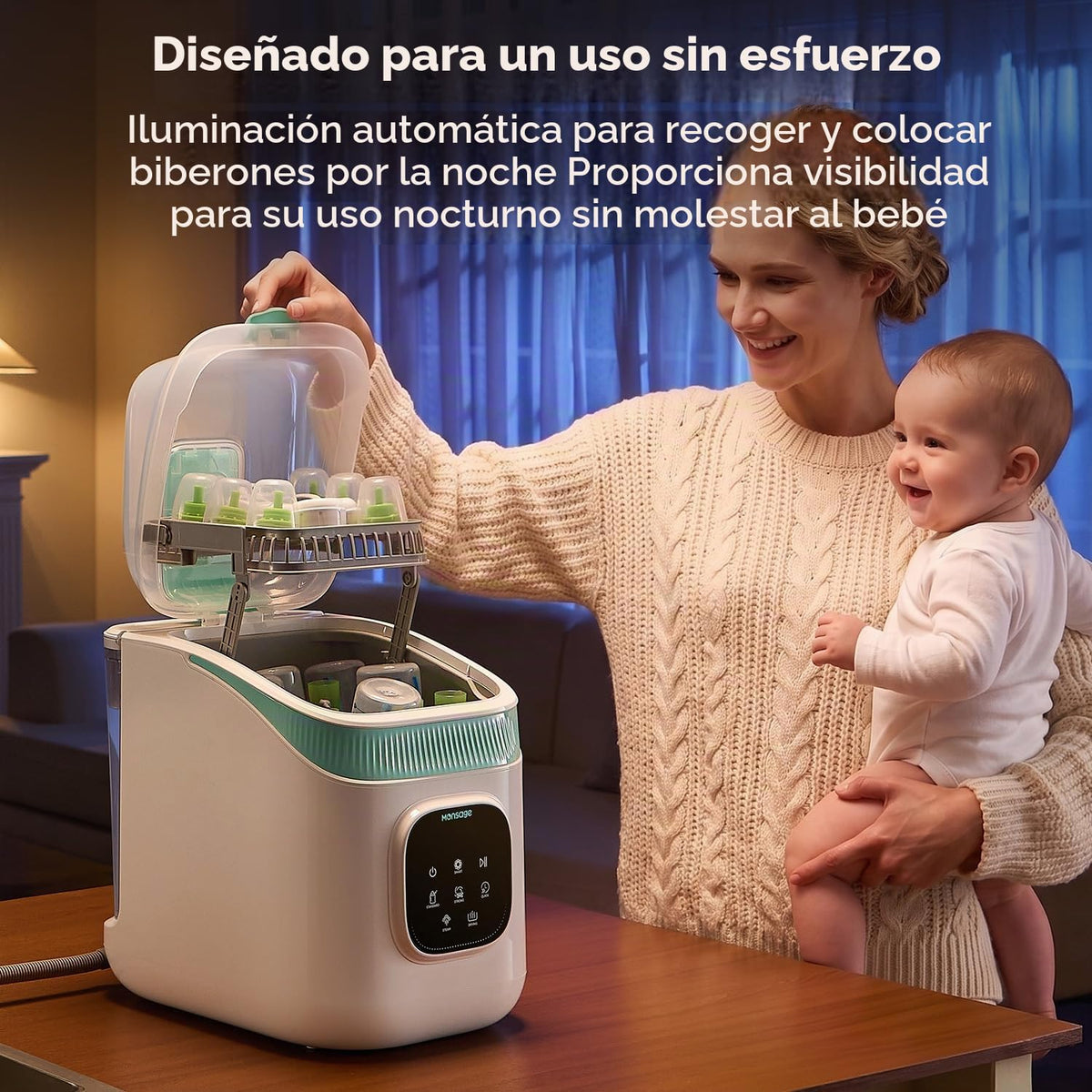 Lavadora de biberones, lavadora de biberones, esterilizador y secad...