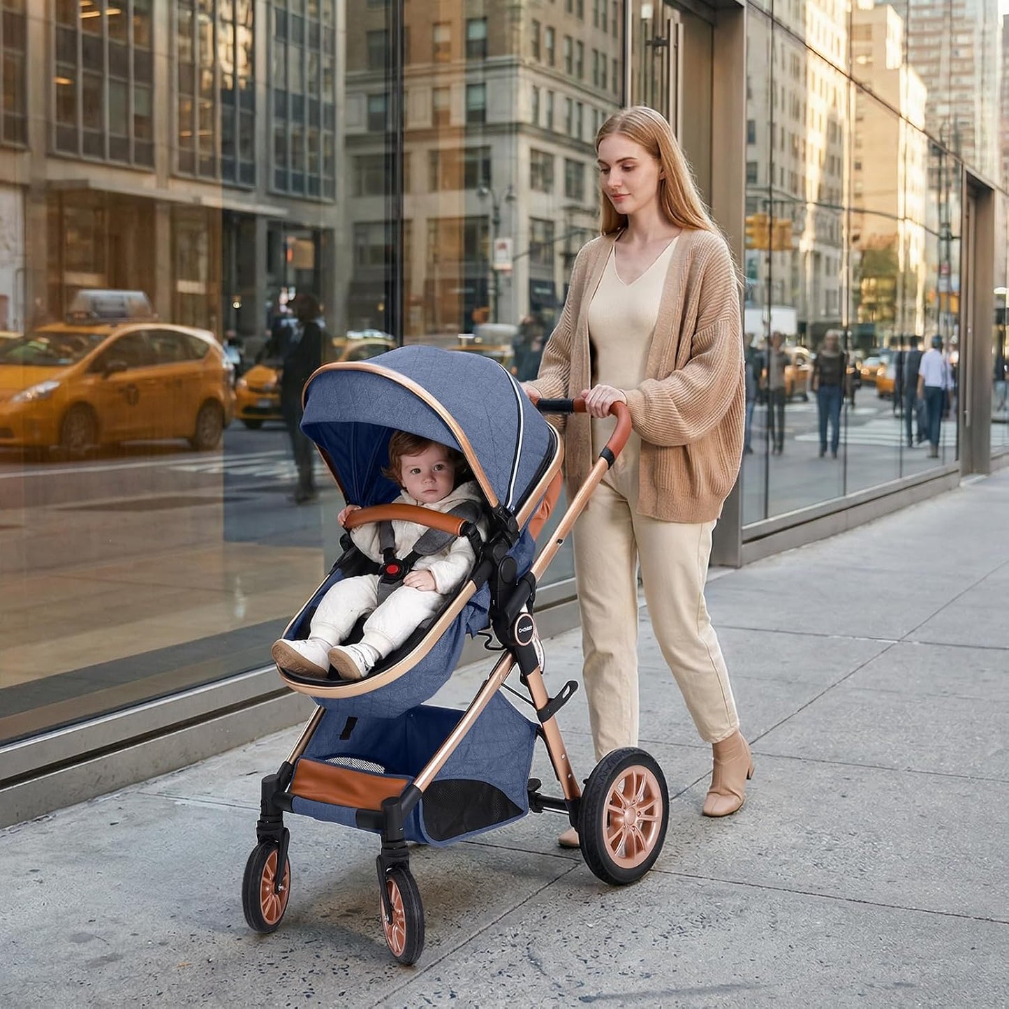 Cochildor DuraFlex - Cochecito de bebé 2 en 1, cochecito de viaje p...