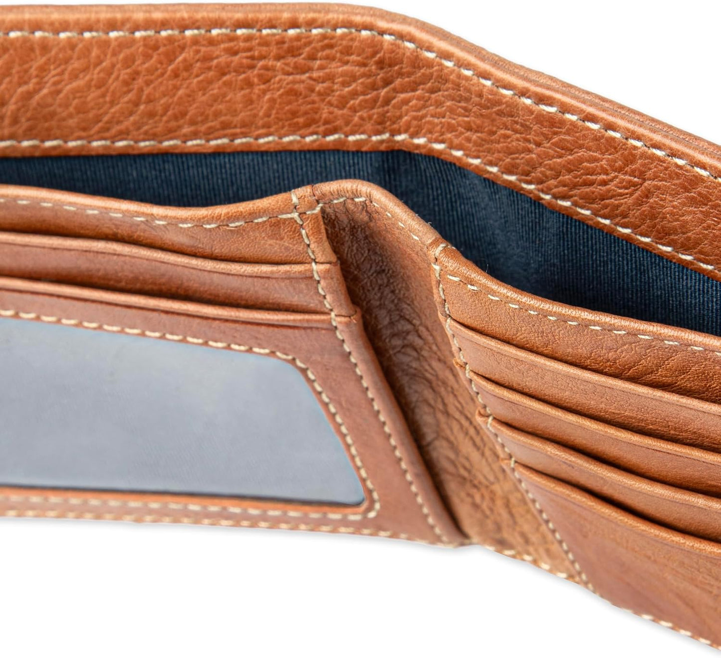Tommy Bahama Cartera de cuero genuino para hombre con capacidad ext...