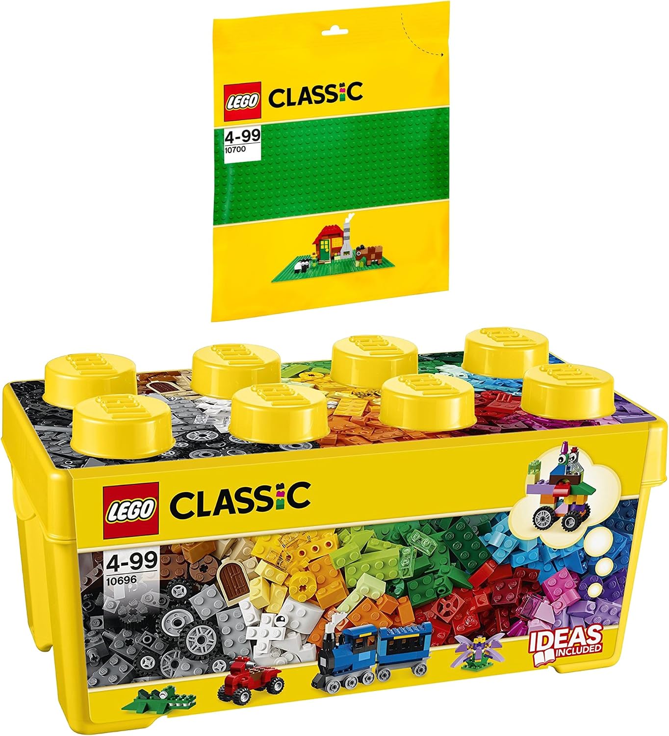 Lego Juego clásico de 2 bloques de construcción 10696 y 10700 + pla...