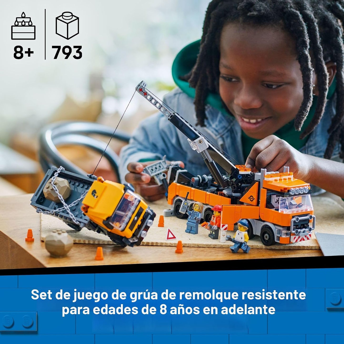 LEGO City 60467 - Camión de remolque de recuperación resistente con...
