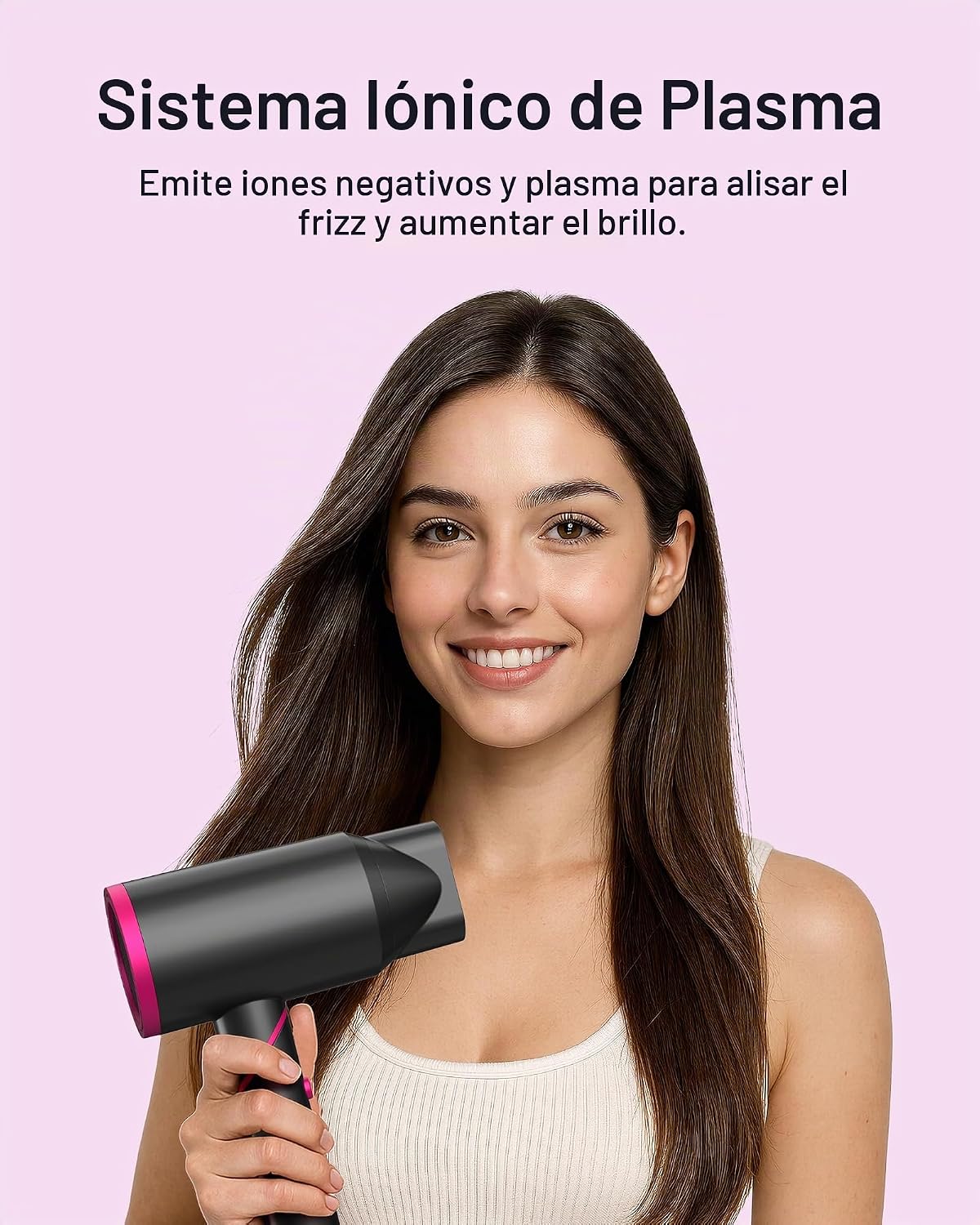 ANNLARY ANNLARY - Secador de pelo con peine, 1800 W con difusor par...