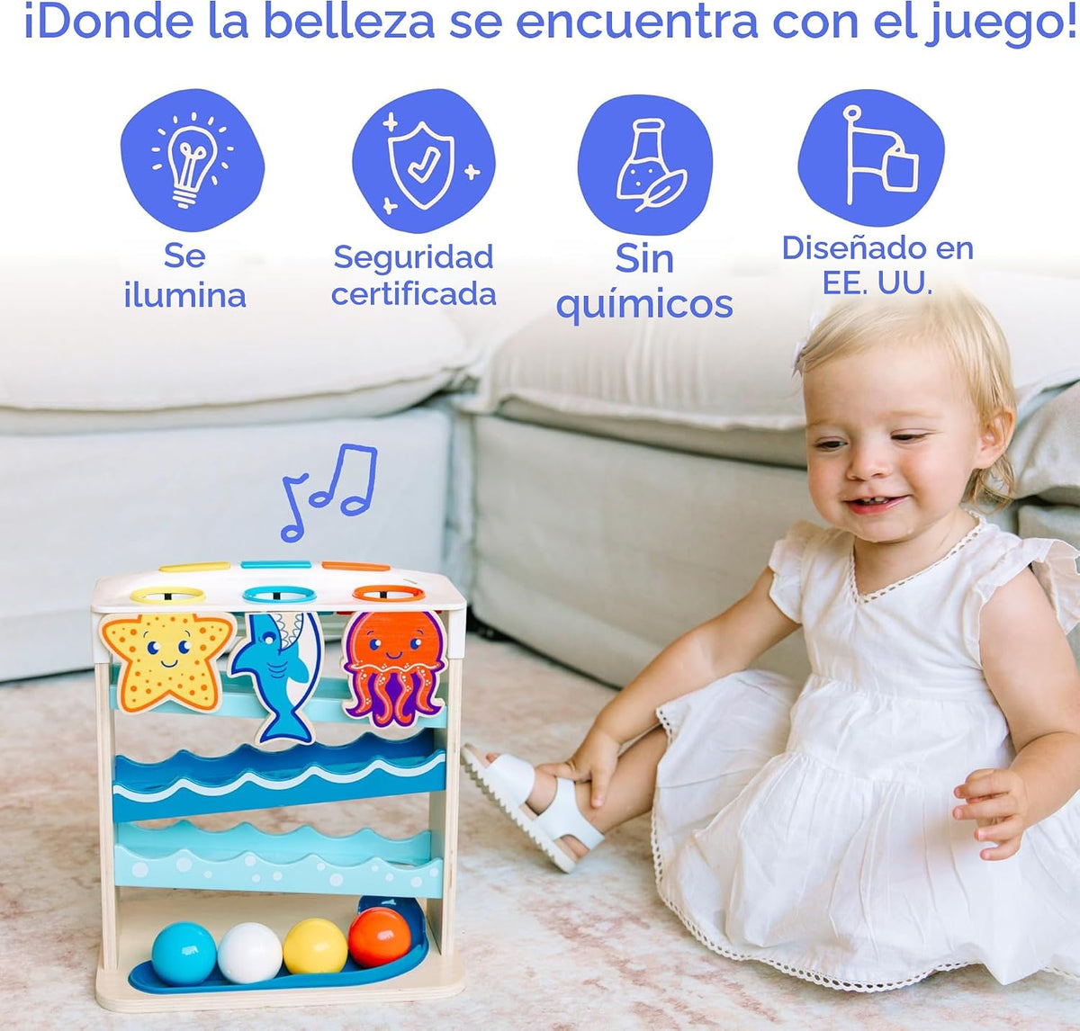 Move2Play, Wooden Ocean Friends | Más de 30 canciones y frases de F...