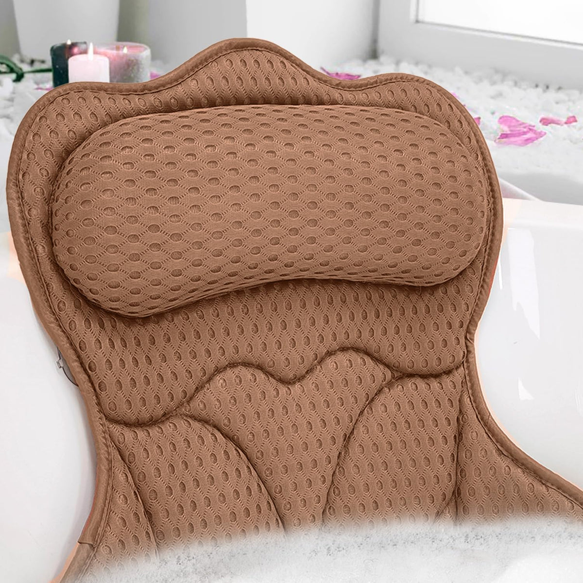 REEZEIVI - Almohadas de baño para bañera, cojín grueso para la espa...