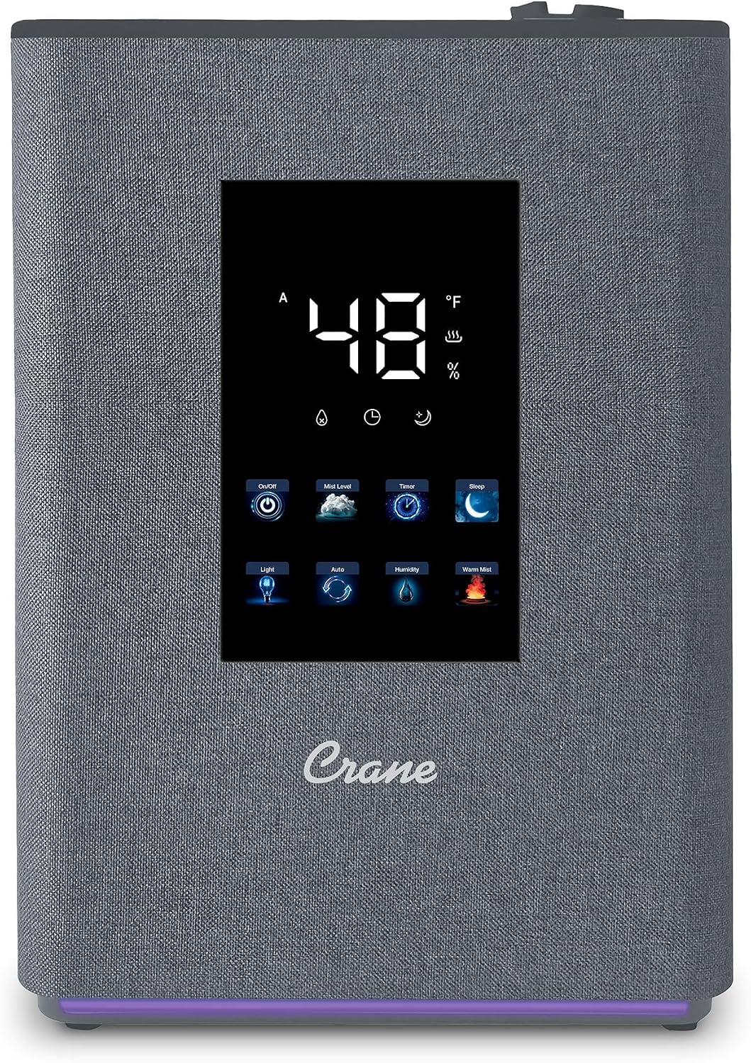 Crane Humidificador de niebla cálida y fría de 4.5L, humidificador...