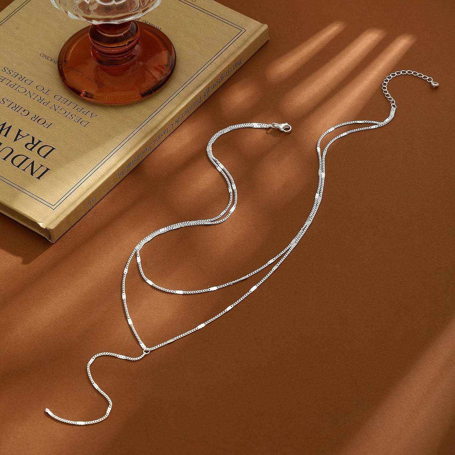 Remmocy Collar de oro y plata para mujer, chapado en oro de 14 quil...