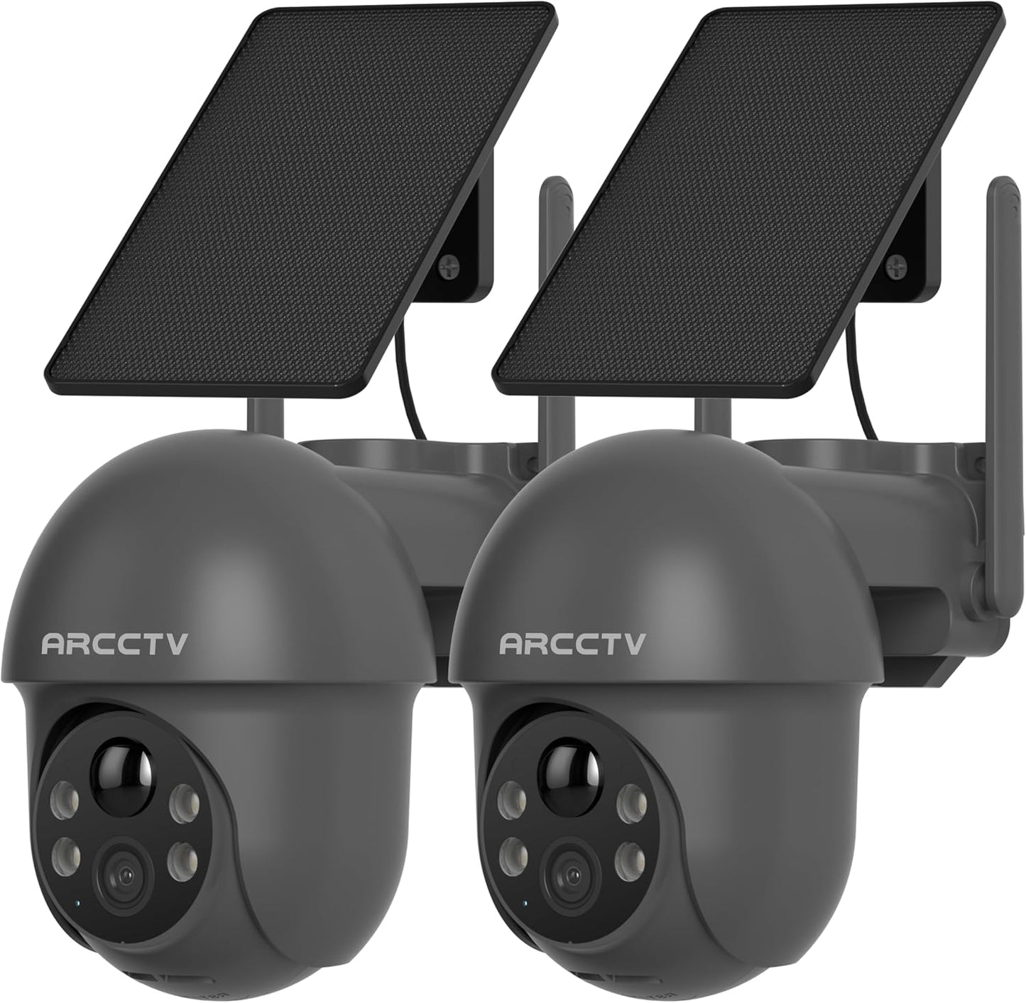 ARCCTV - Cámaras de seguridad inalámbricas para exteriores con ener...