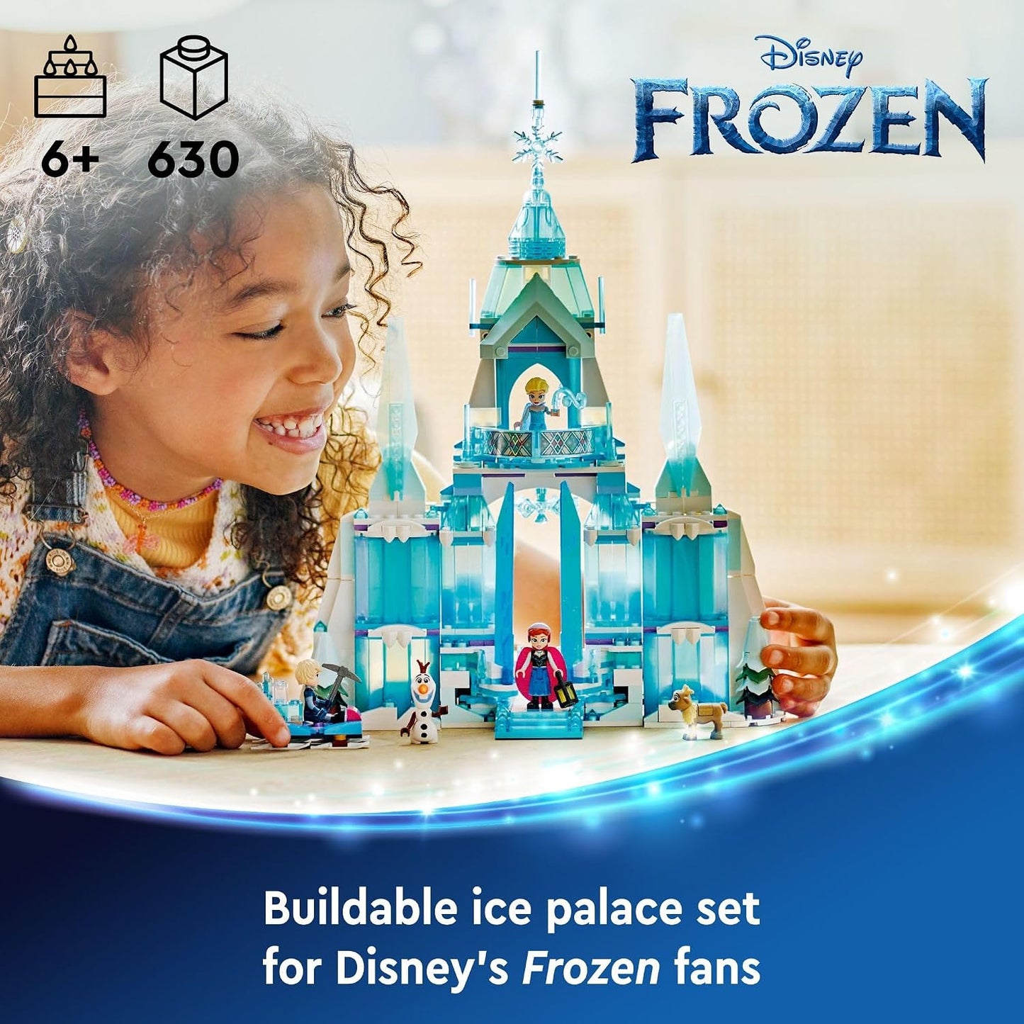 LEGO Disney Frozen - Juego de construcción del Palacio de Hielo de...
