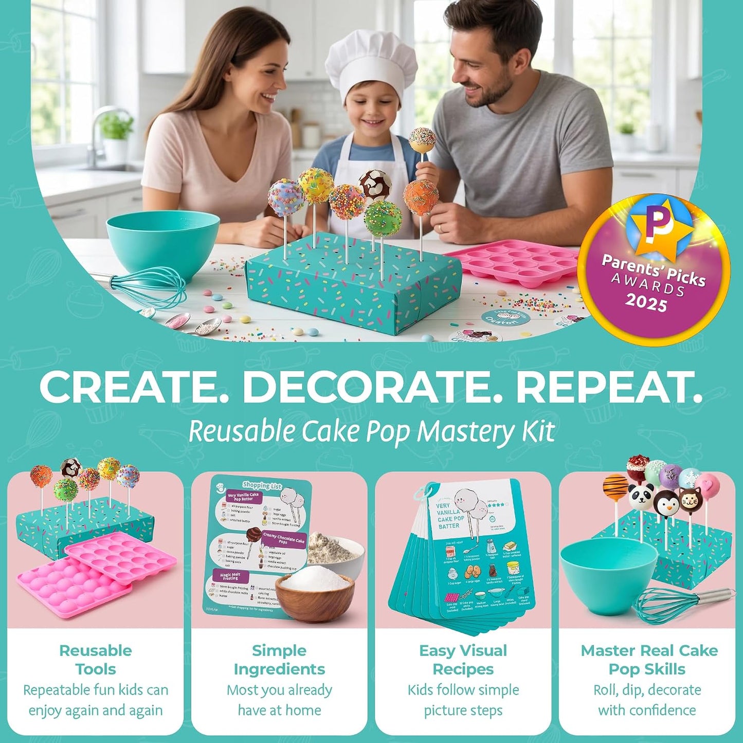 Kit de fabricación de paletas de pastel definitivo Tovla Jr. para n...