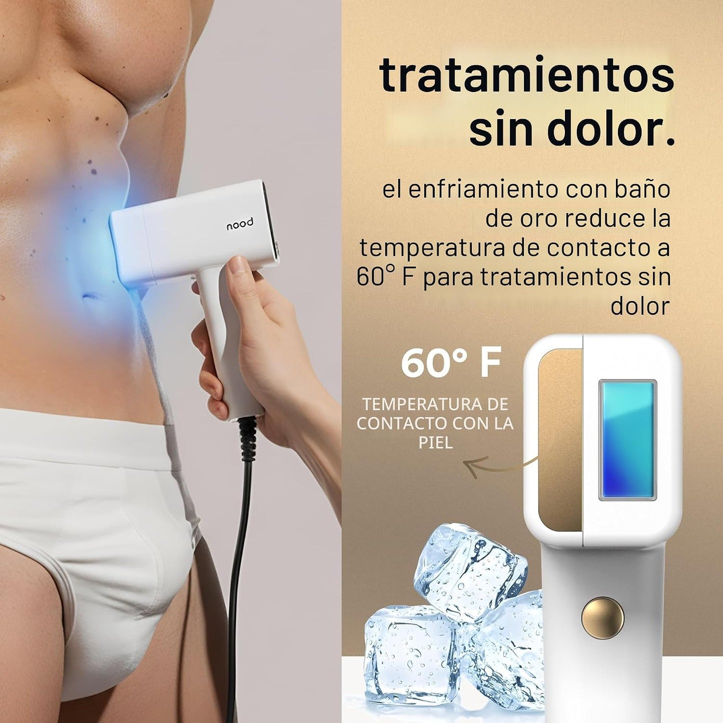 Kit Nood™ Flasher Pro | Dispositivo de depilación láser IPL con cui...