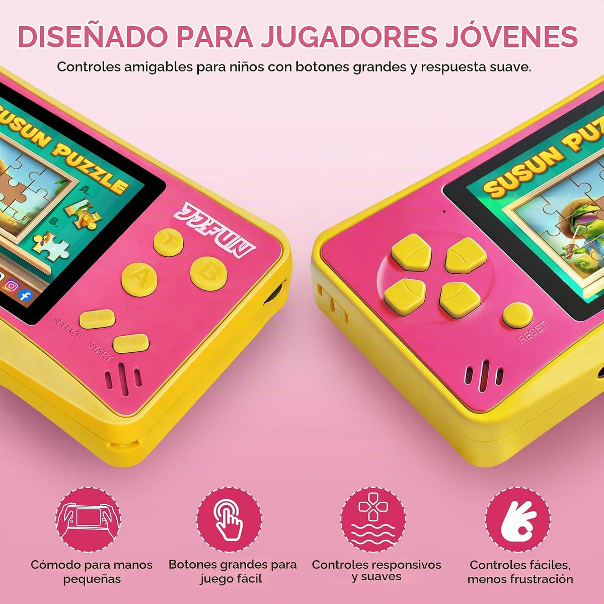 168 Reproductor de videojuegos incorporado Plug &amp; Play de mano...