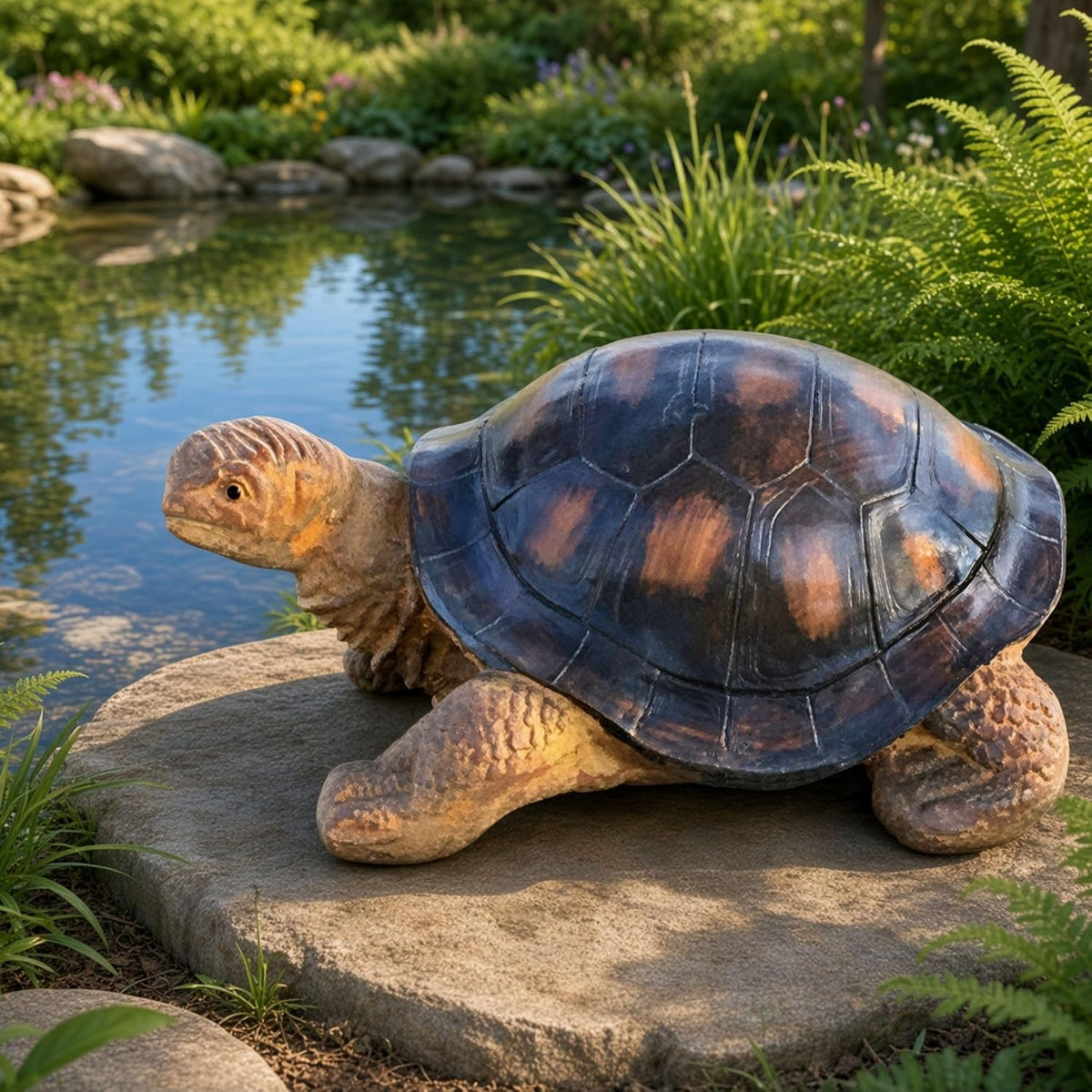 Bellaa Estatuas de jardín de tortugas para decoración del hogar, es...