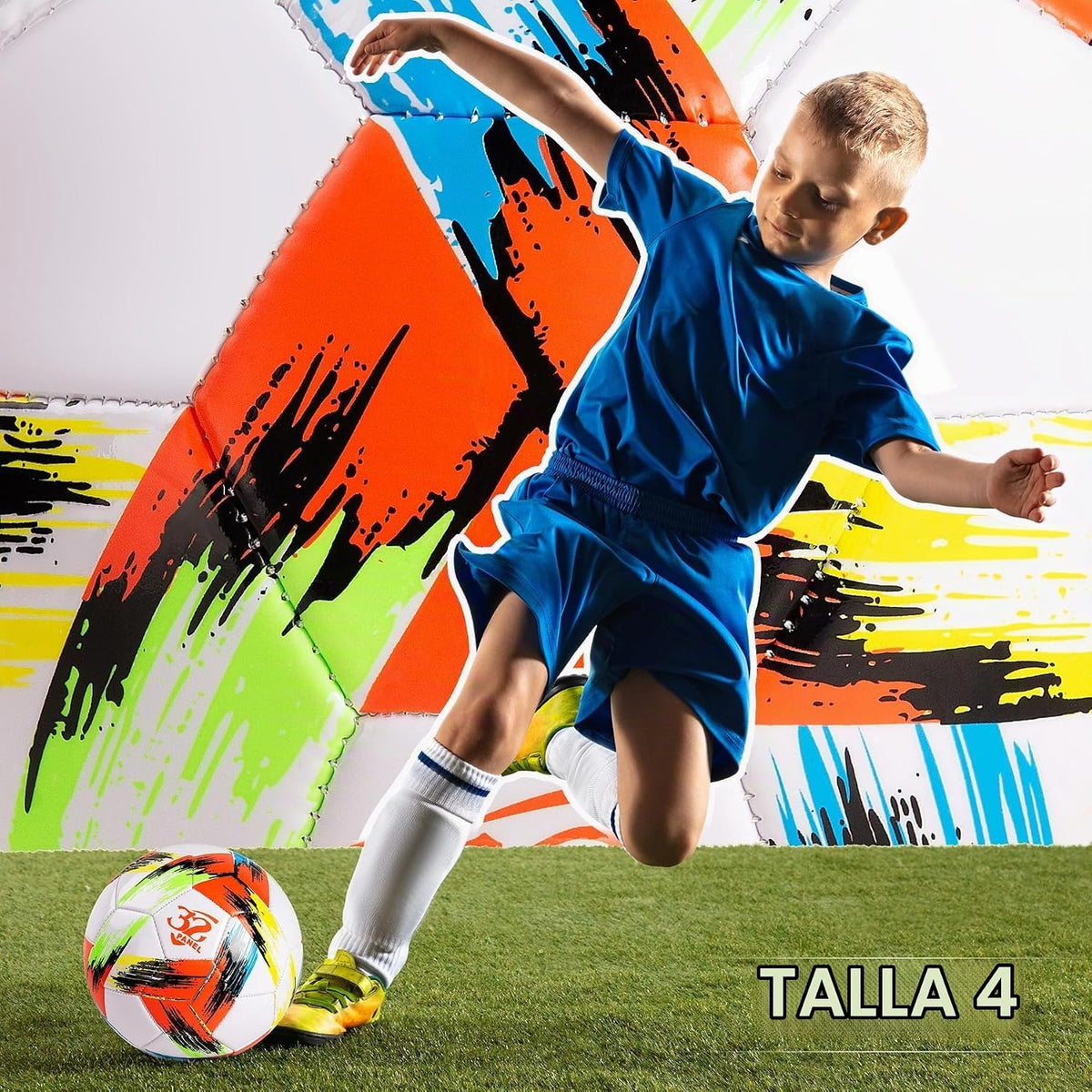Innotoys Balón de fútbol tamaño 5, tamaño 4, tamaño 3, desinflado,...