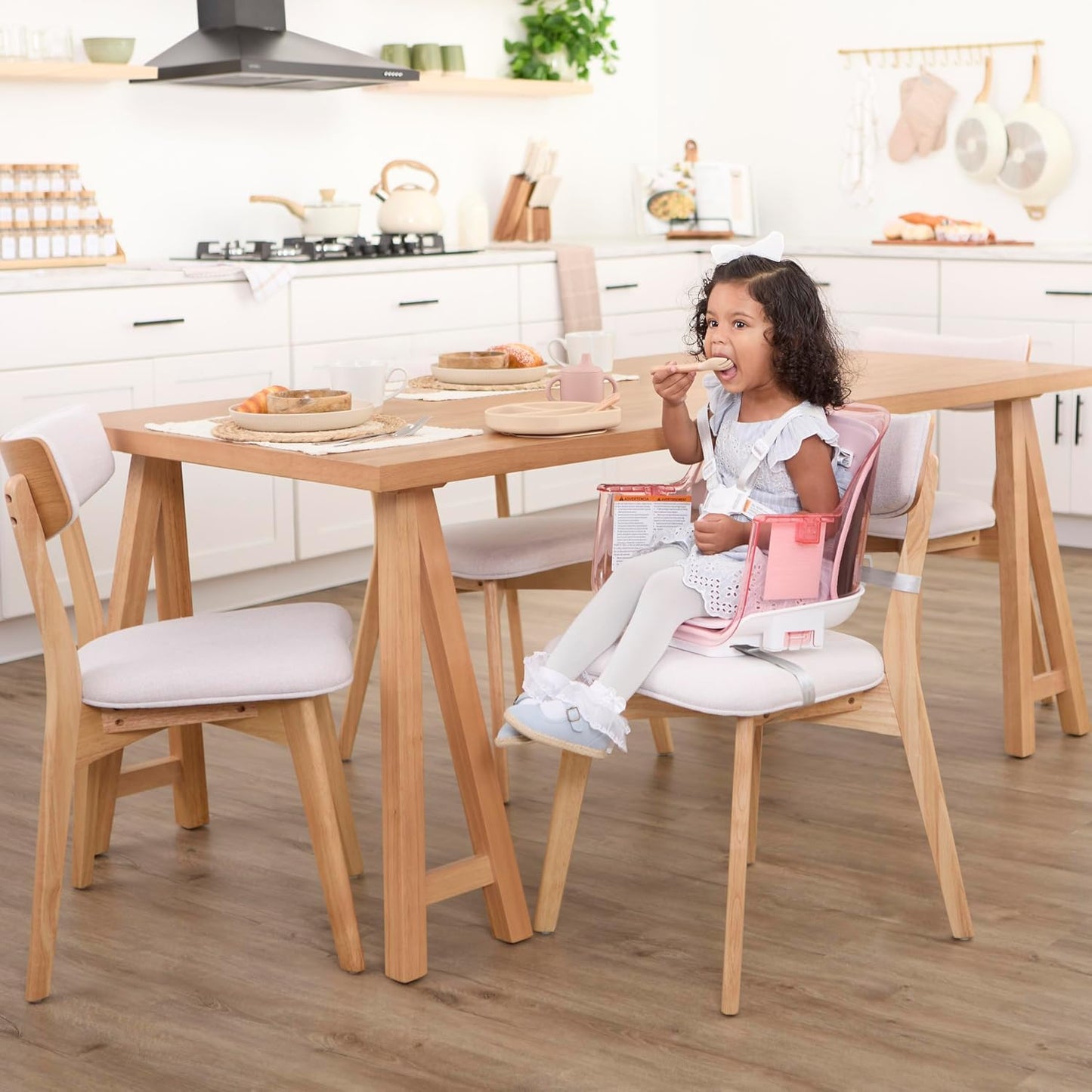 Evolur Tiny Throne Silla alta convertible 3 en 1, bandeja extraíble...