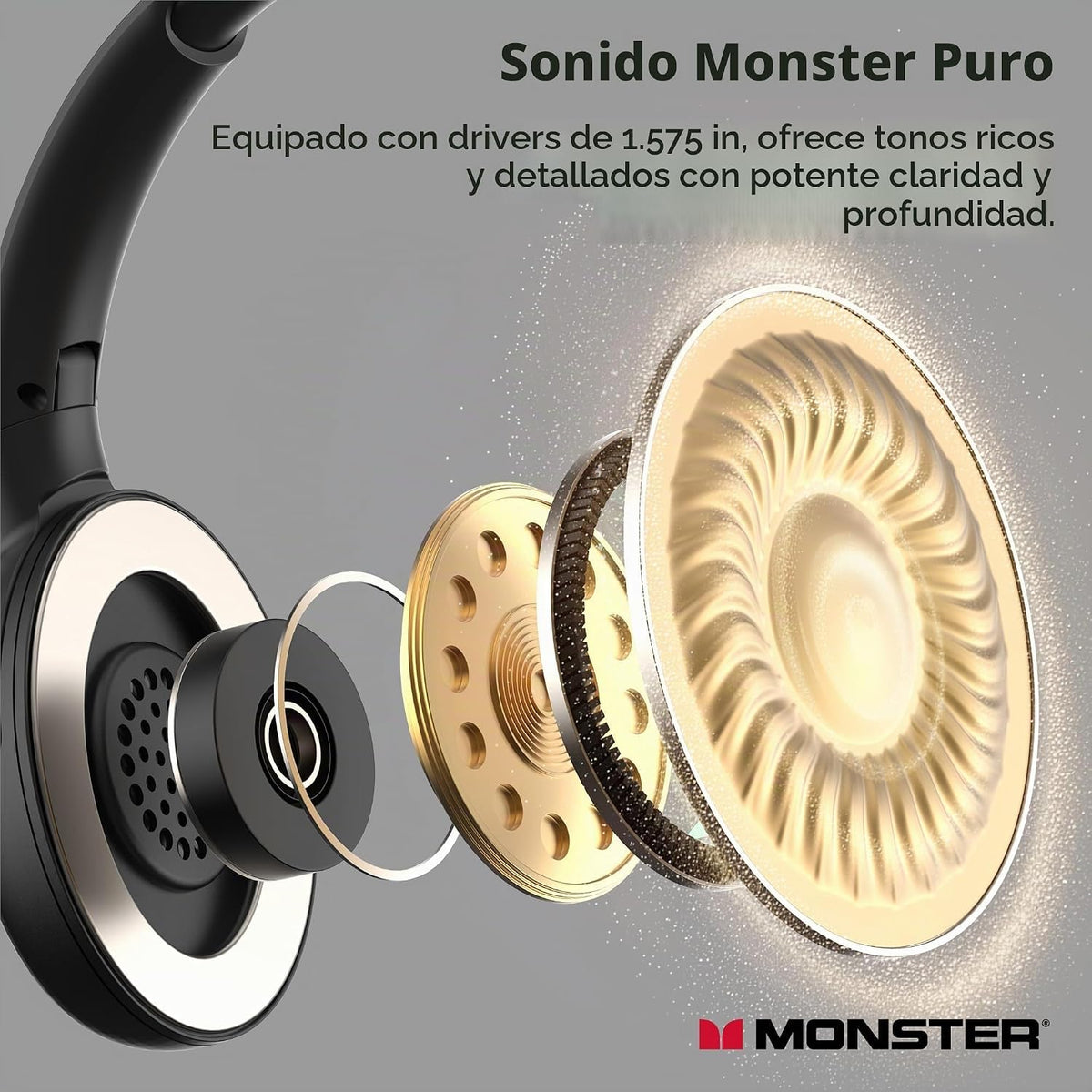 Monster TVlink 300 Auriculares inalámbricos para TV Bluetooth 5.3 N...
