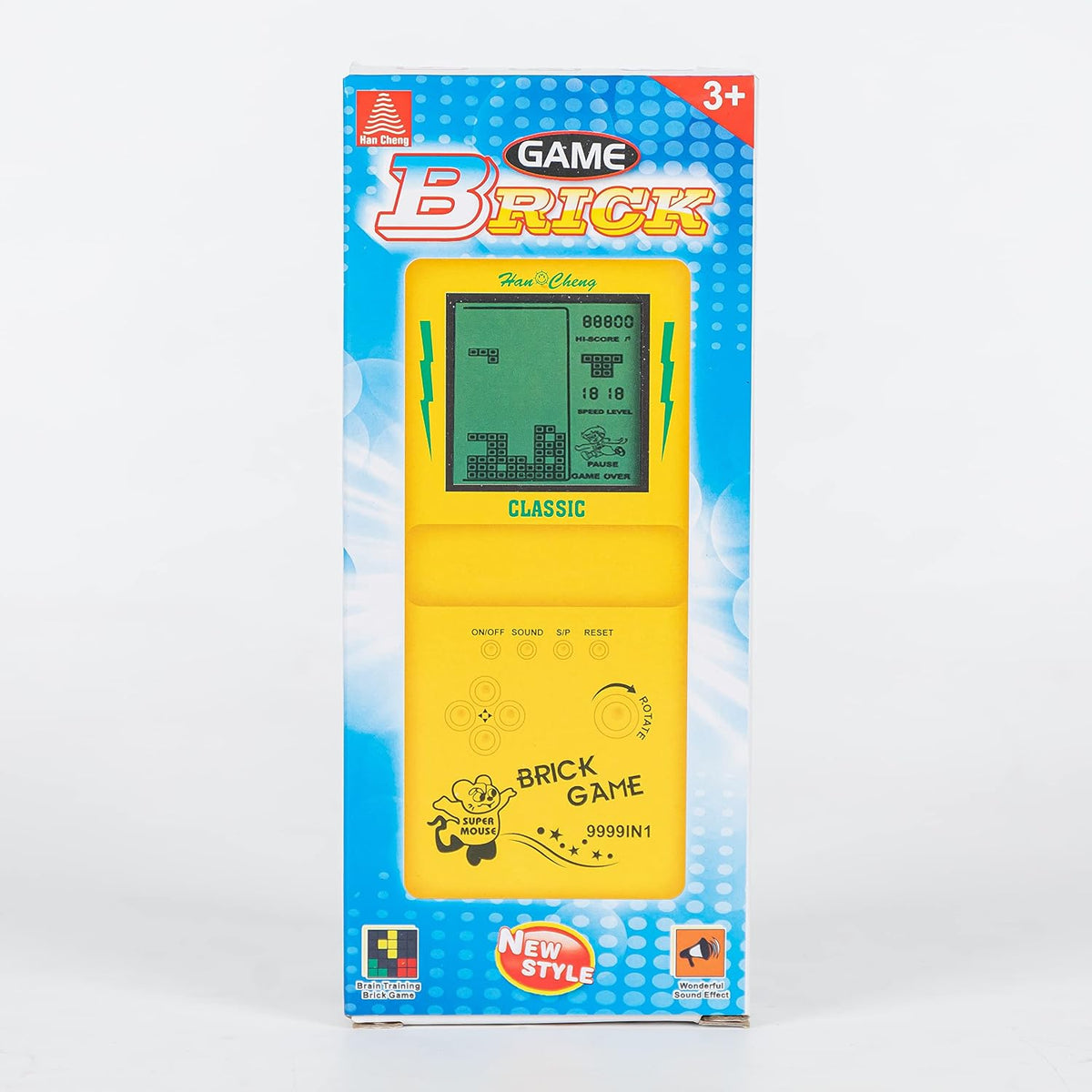 Consola de juego de ladrillos portátil retro, Tanque\/Racing\/Build...