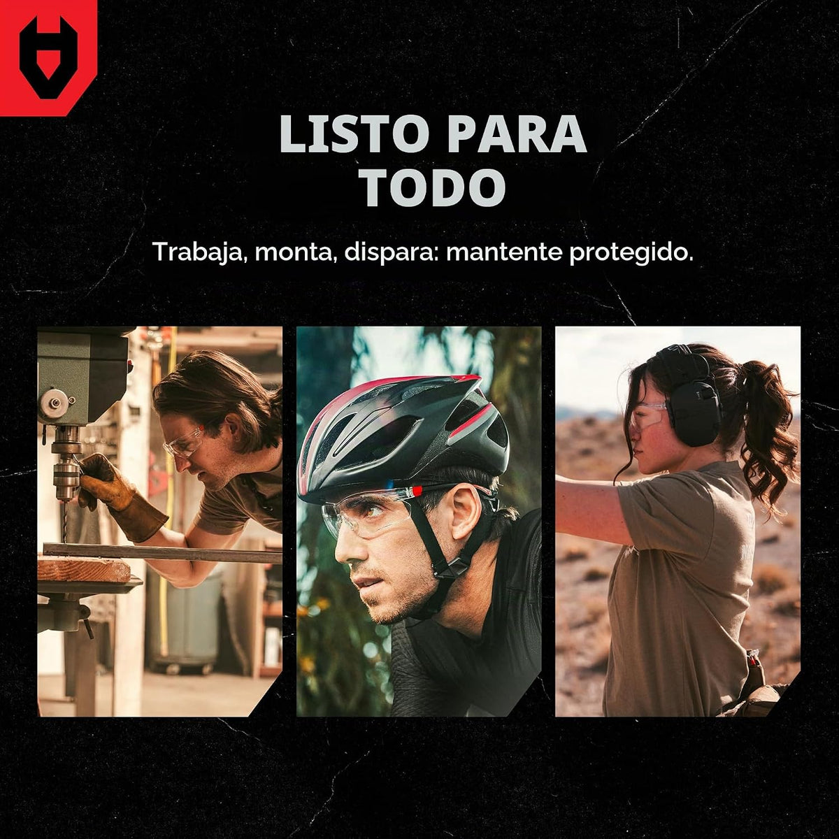 NoCry Gafas de seguridad transparentes para hombres y mujeres con l...