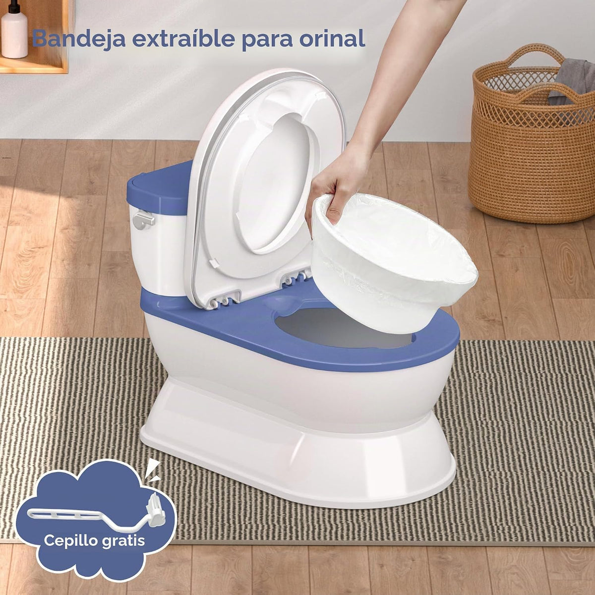 CheerTry Inodoro de Entrenamiento para Niños Pequeños 2 en 1 - Sill...