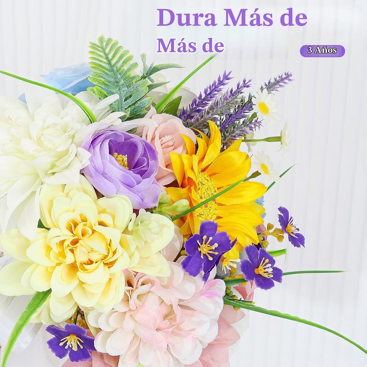 SEMONONIA Ramos de boda para novia, dama de honor, 8.5 pulgadas, ro...