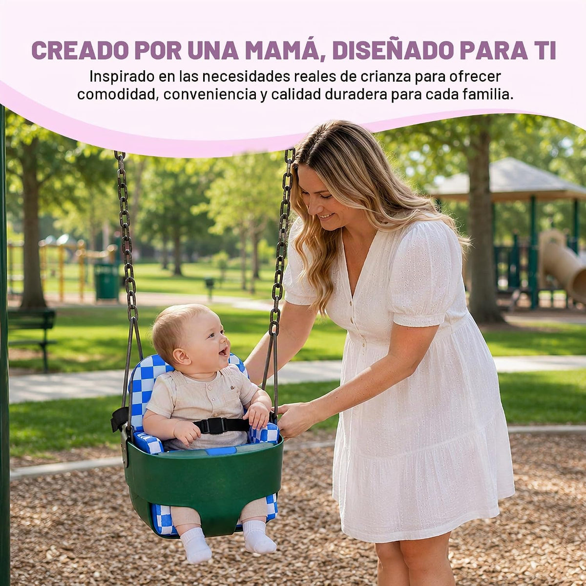 JoSeat Funda de asiento para bebé, azul a cuadros | Protector de as...